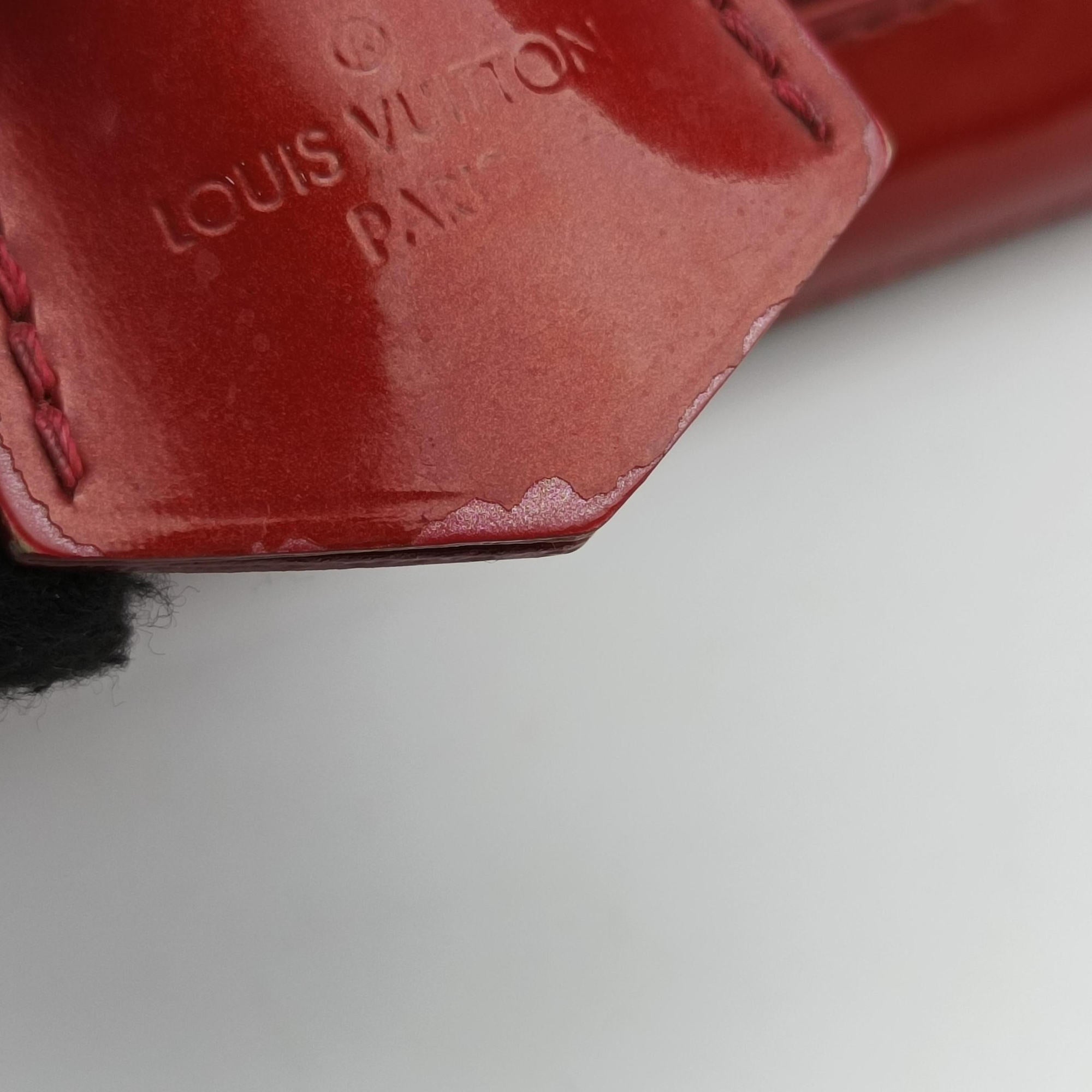 Pre-owned Louis Vuitton Alma PM pomme d'amour Vernis M90096 handbag | stylenewstar