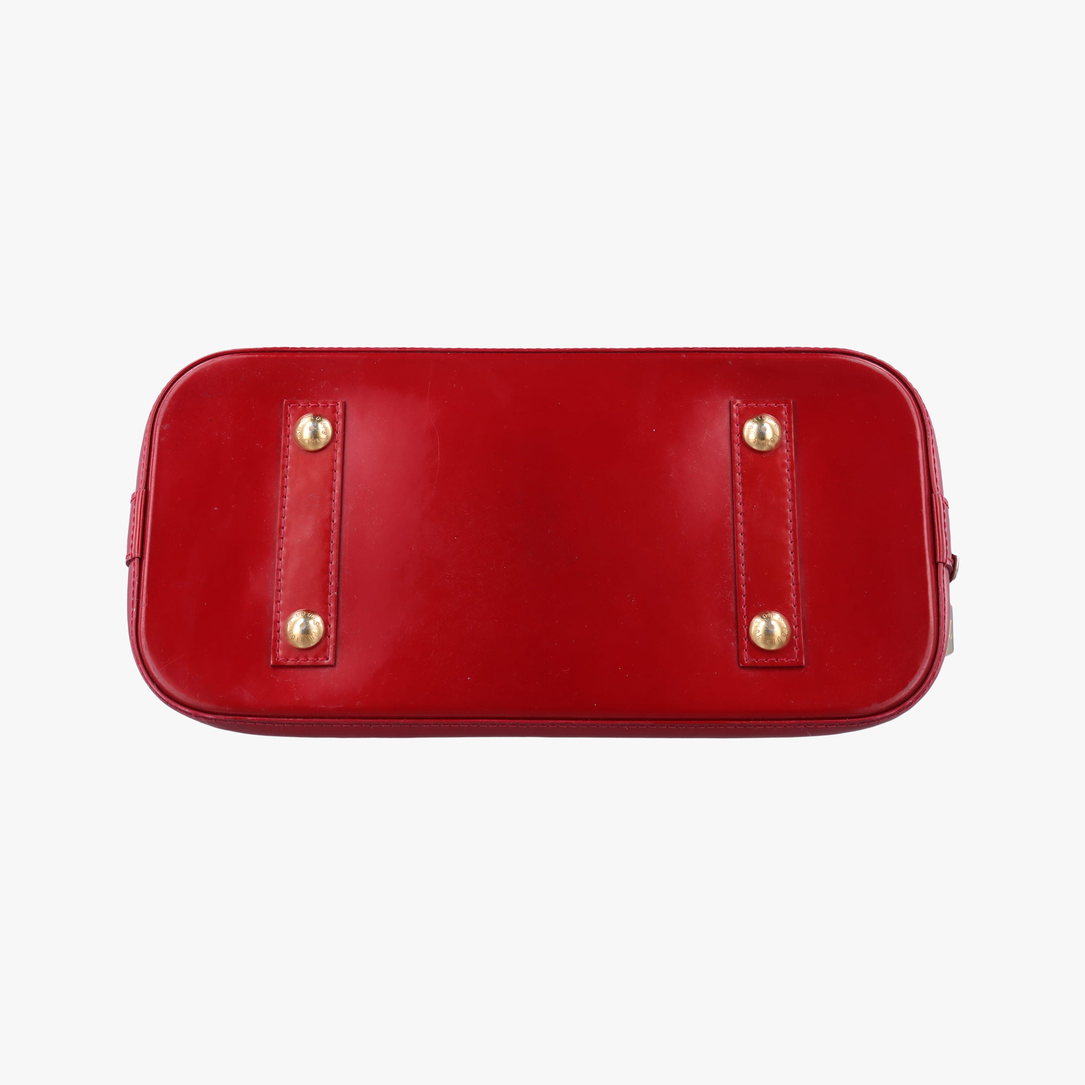 Pre-owned Louis Vuitton Alma PM pomme d'amour Vernis M90096 handbag | stylenewstar