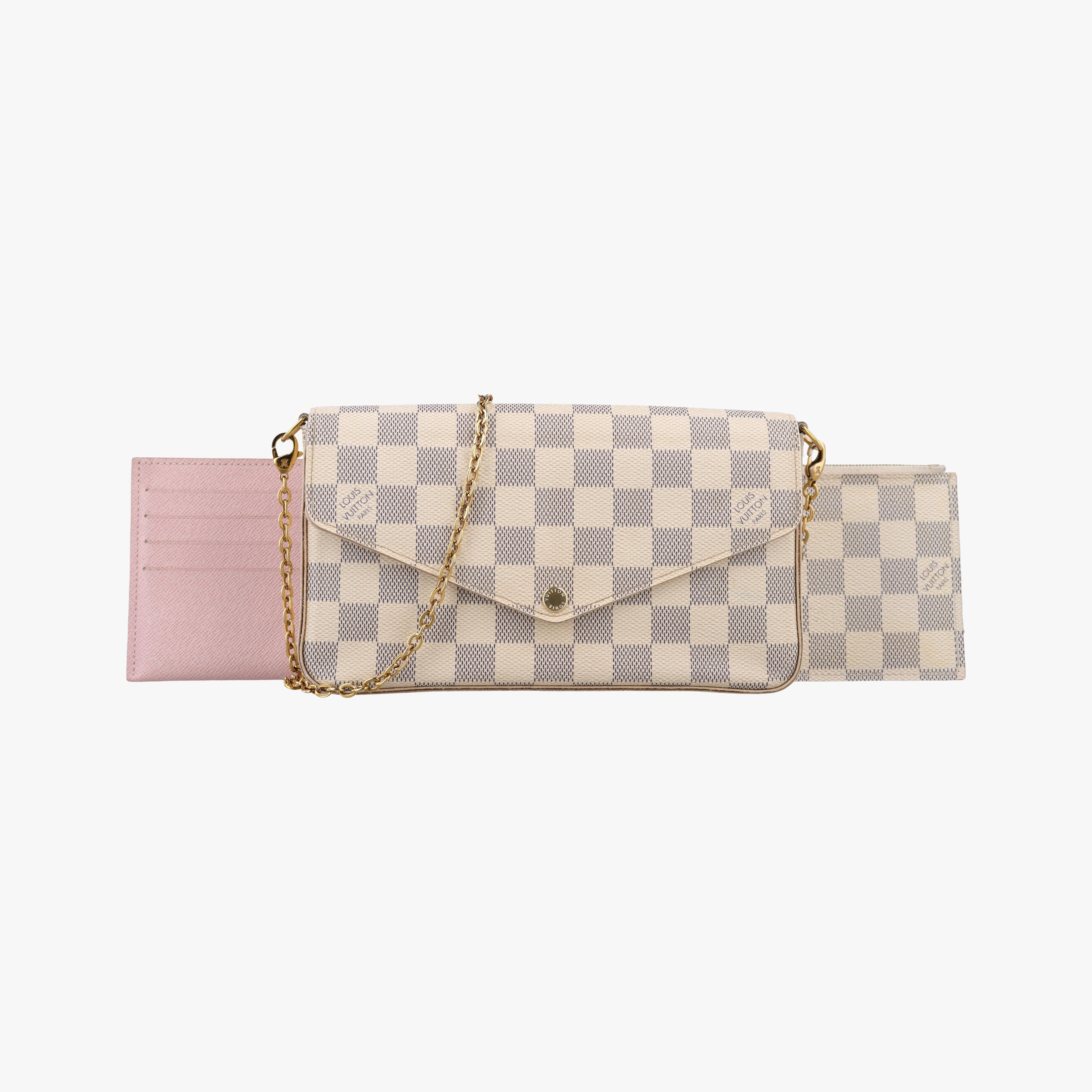 Secondhand Louis Vuitton Pochette Felicie Azur Damier Canvas N63106 shoulderbag | stylenewstar