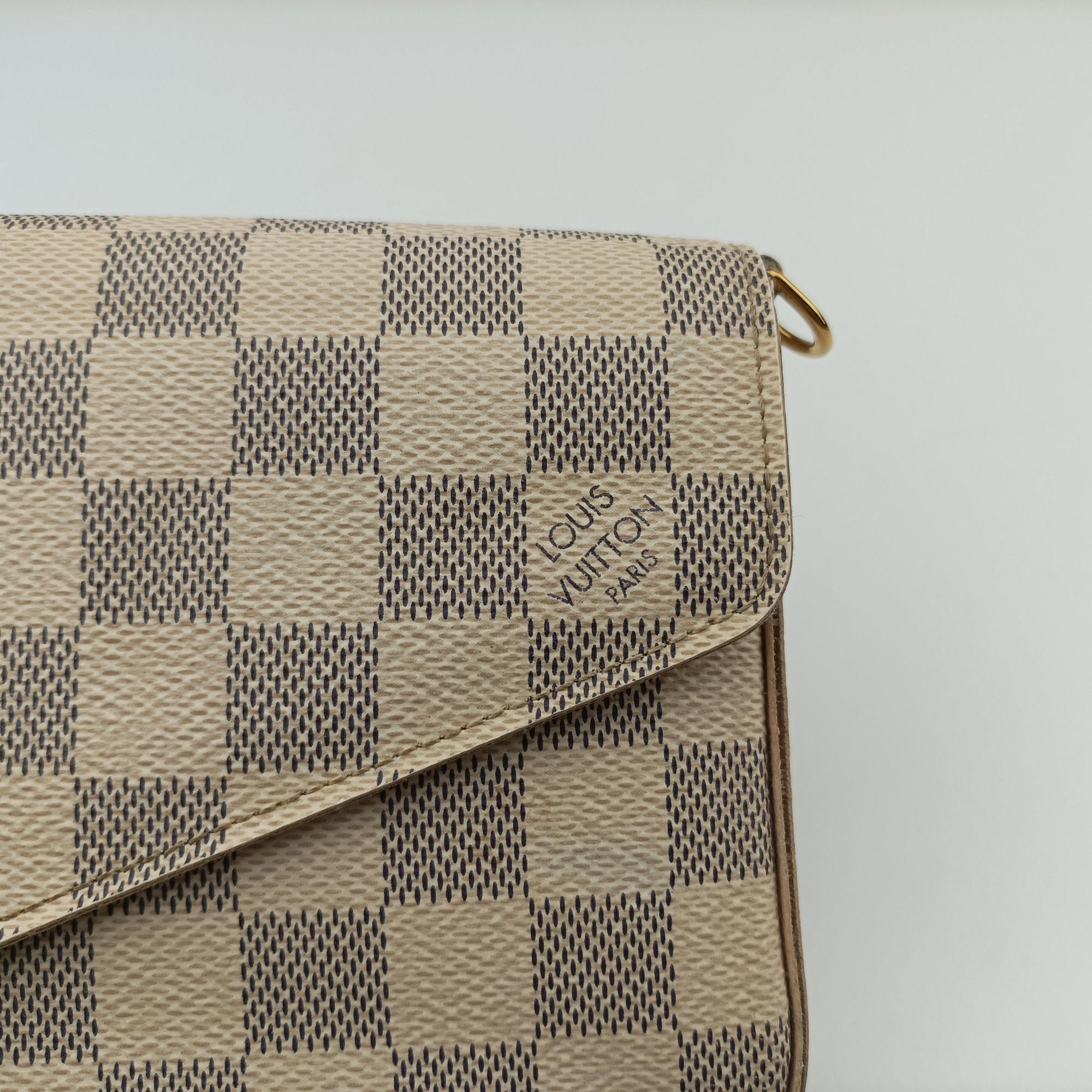 Secondhand Louis Vuitton Pochette Felicie Azur Damier Canvas N63106 shoulderbag | stylenewstar