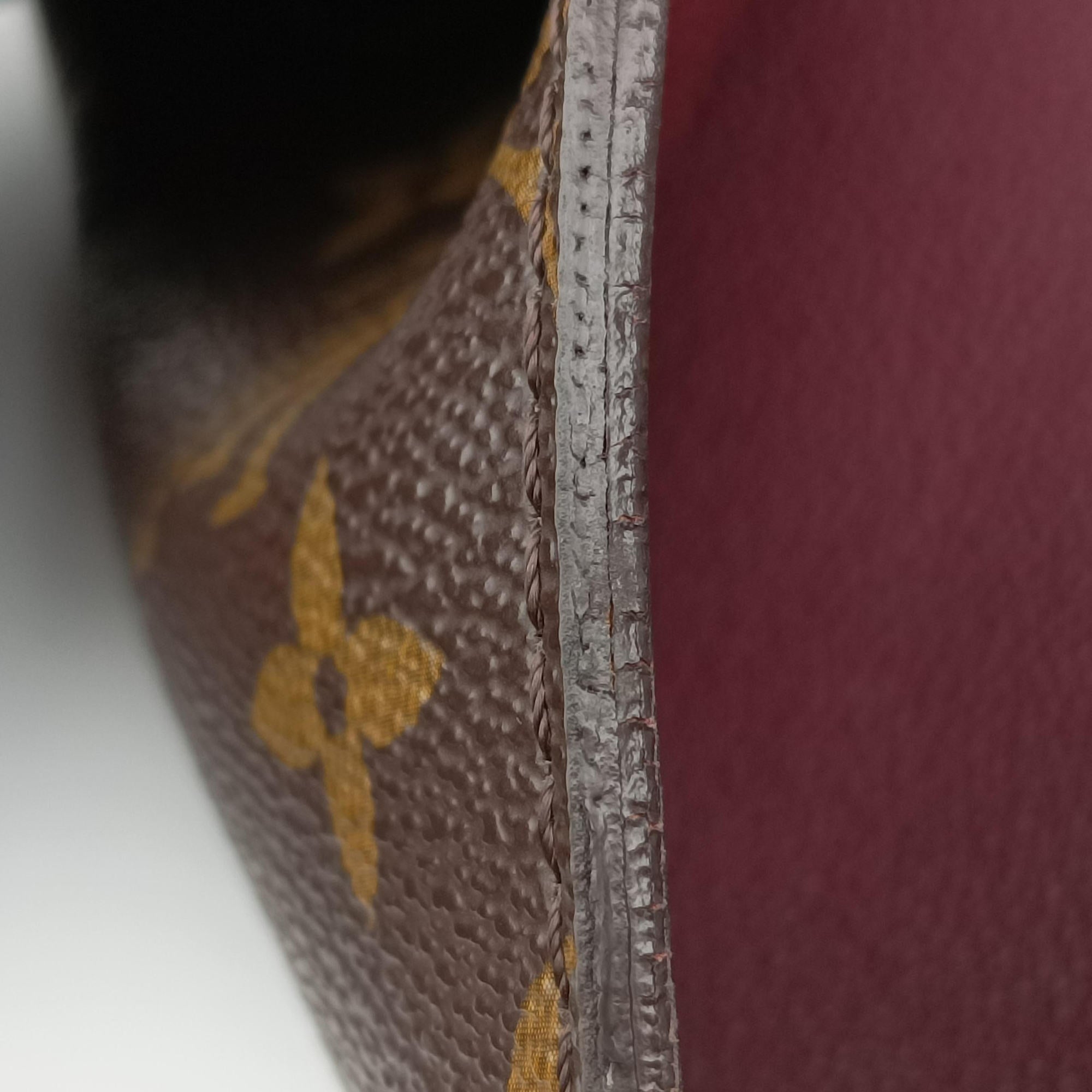 Pre-owned Louis Vuitton OLYMPE Brown×QUETSCHE Monogram Canvas×calf leather M40926 handbag | stylenewstar