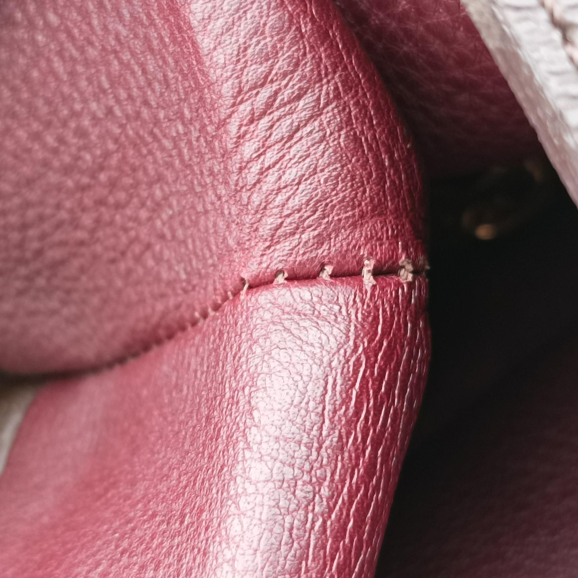 Pre-owned Louis Vuitton OLYMPE Brown×QUETSCHE Monogram Canvas×calf leather M40926 handbag | stylenewstar