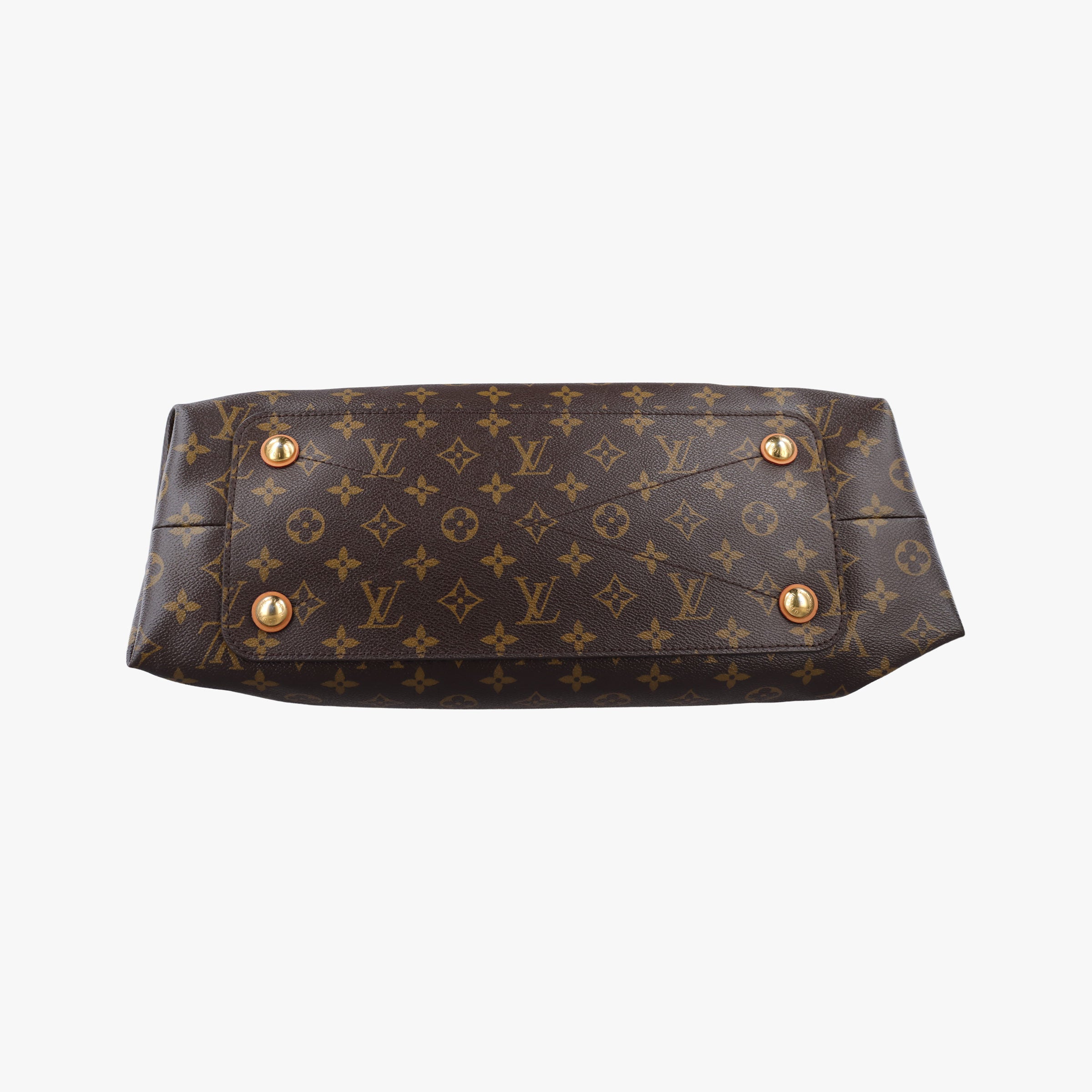 Pre-owned Louis Vuitton OLYMPE Brown×QUETSCHE Monogram Canvas×calf leather M40926 handbag | stylenewstar