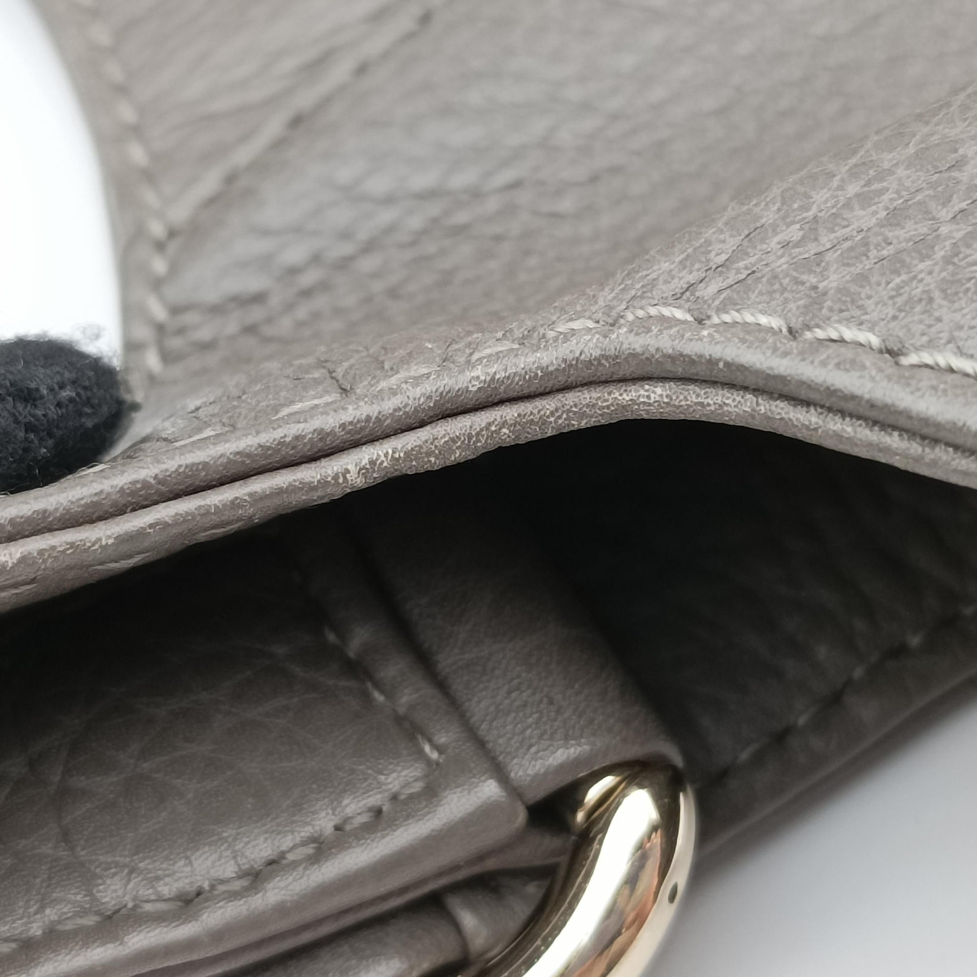 Secondhand Gucci Greenwich Medium Grey Leather 268747 handbag | stylenewstar