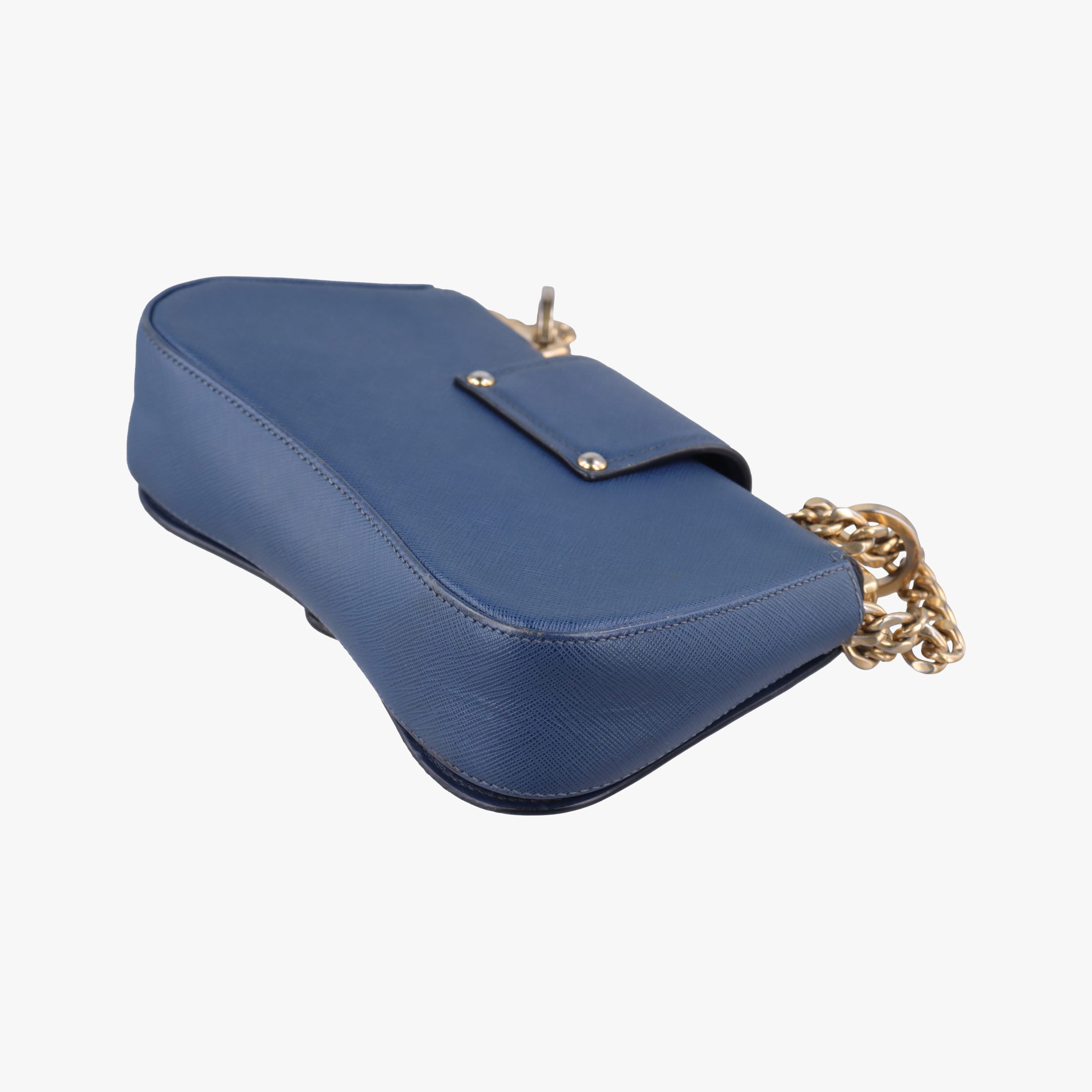 Vintage Prada Sidonie Blue SAFFIANO　Leather 1BD219 shoulderbag | stylenewstar