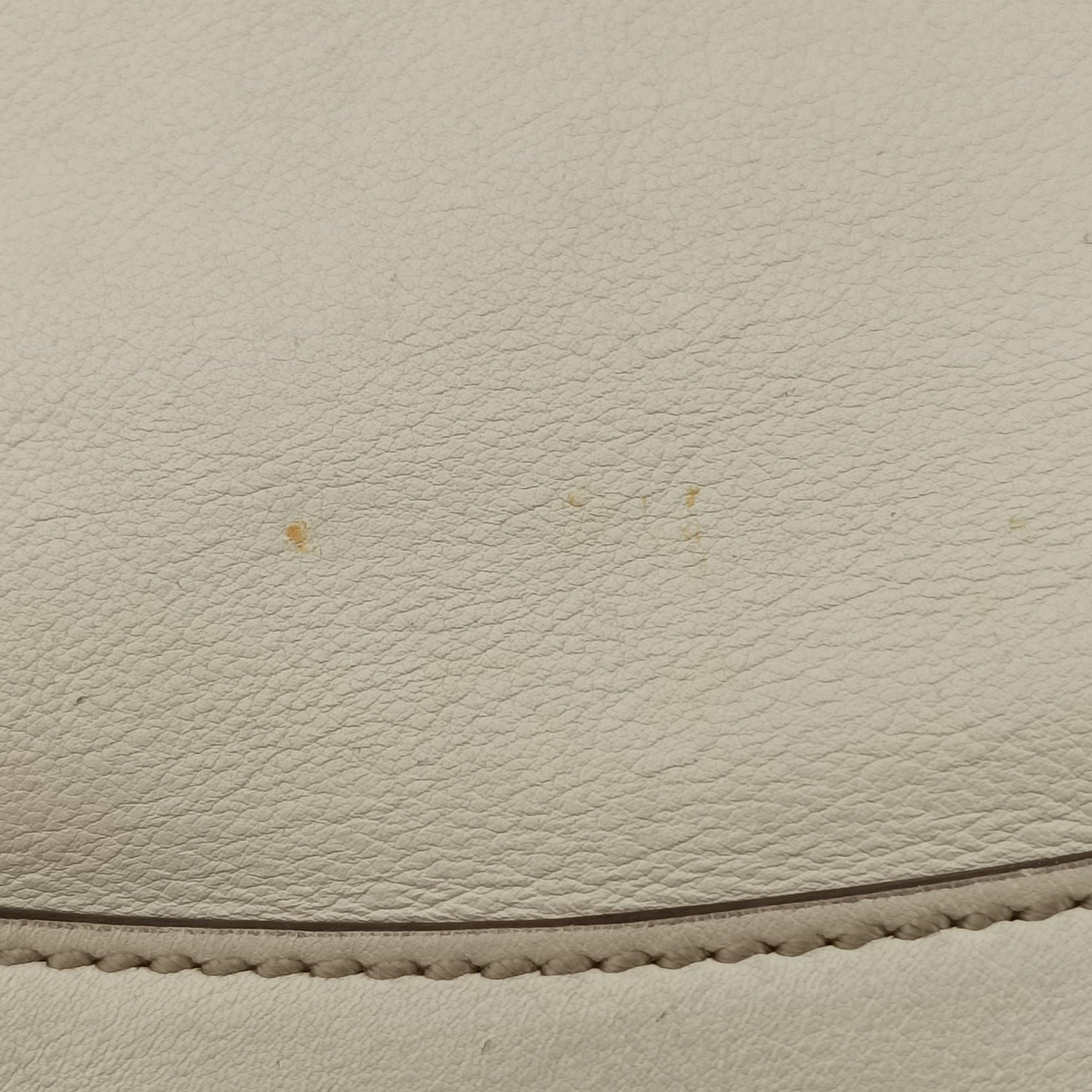 Pre-owned Gucci Bamboo White Leather 169961 shoulderbag | stylenewstar