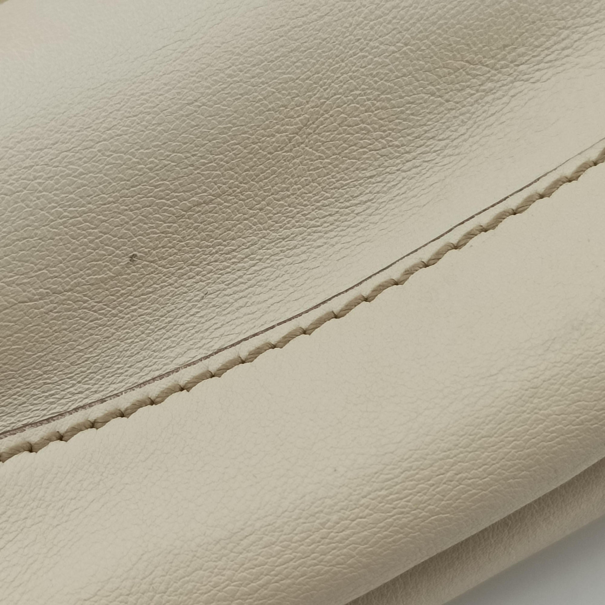 Pre-owned Gucci Bamboo White Leather 169961 shoulderbag | stylenewstar
