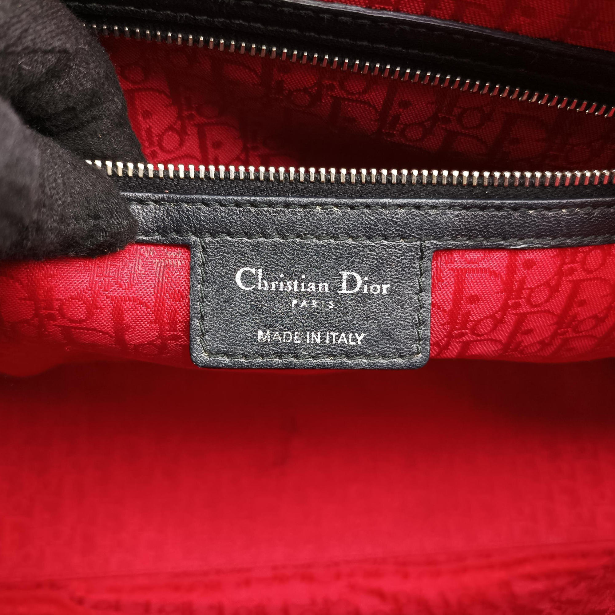 Vintage Christian Dior Lady Dior Black lambskin  shoulderbag | stylenewstar