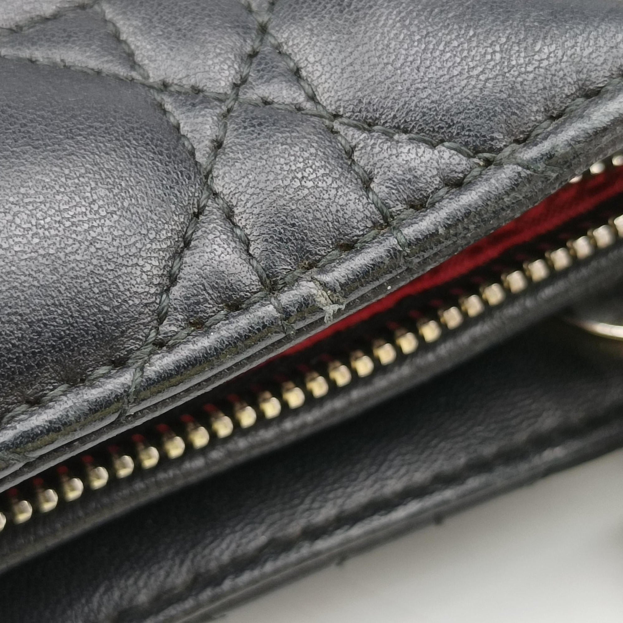 Vintage Christian Dior Lady Dior Black lambskin  shoulderbag | stylenewstar