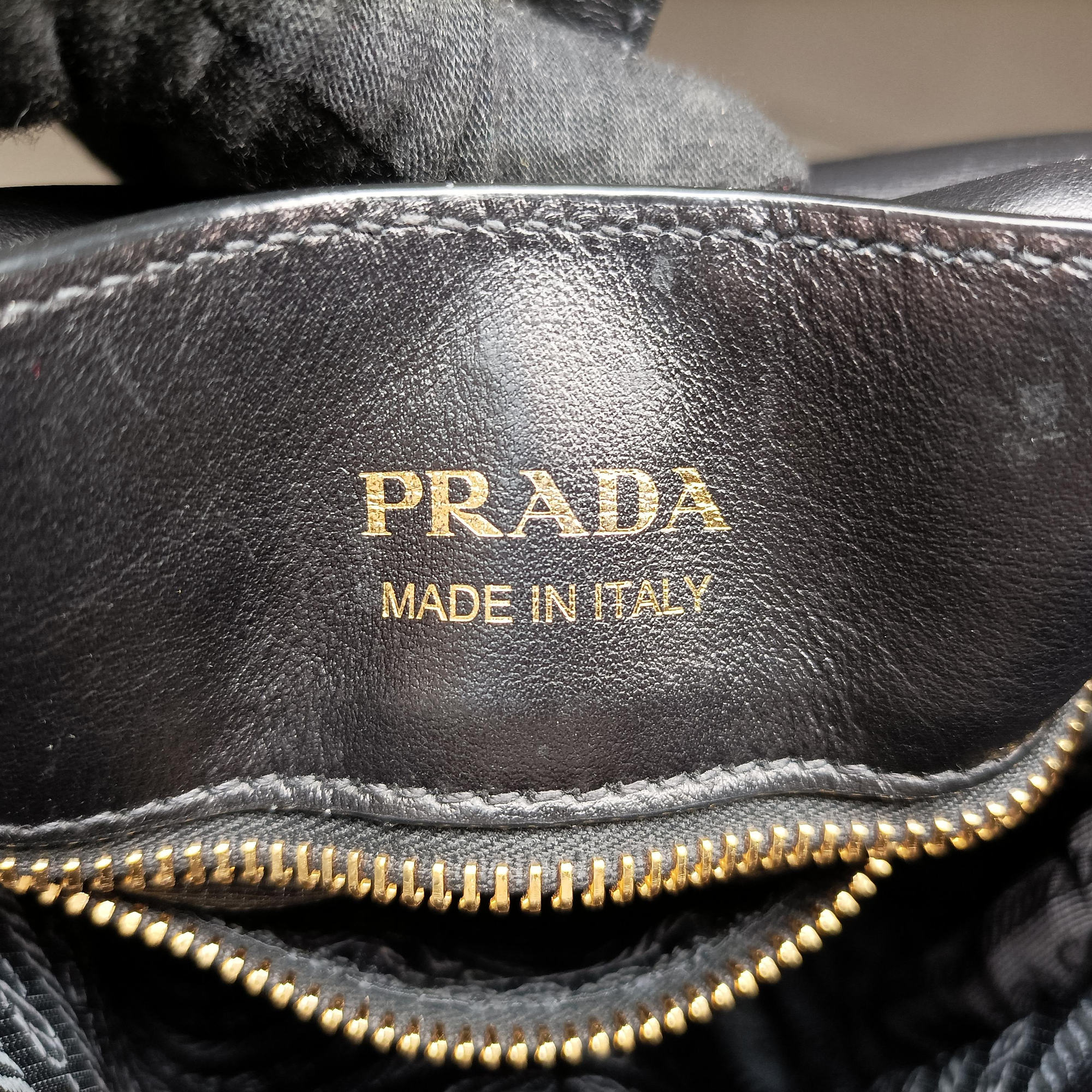 Pre-owned Prada Corsaire Black Nylon × Leather 1BD050 shoulderbag | stylenewstar