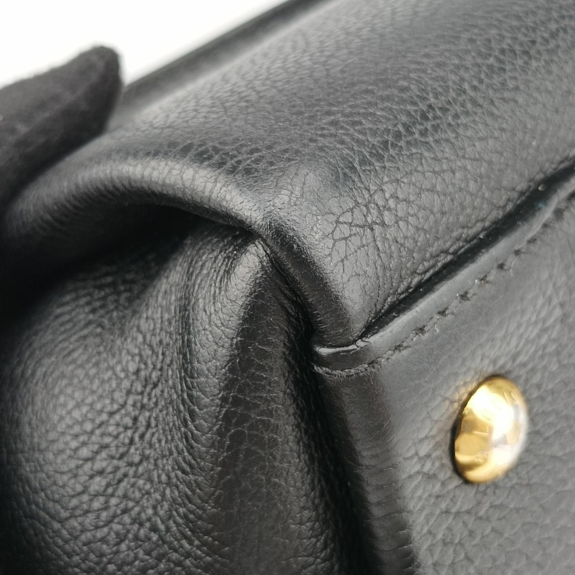 Pre-owned Louis Vuitton Rock Meto Black leather M54569 handbag | stylenewstar