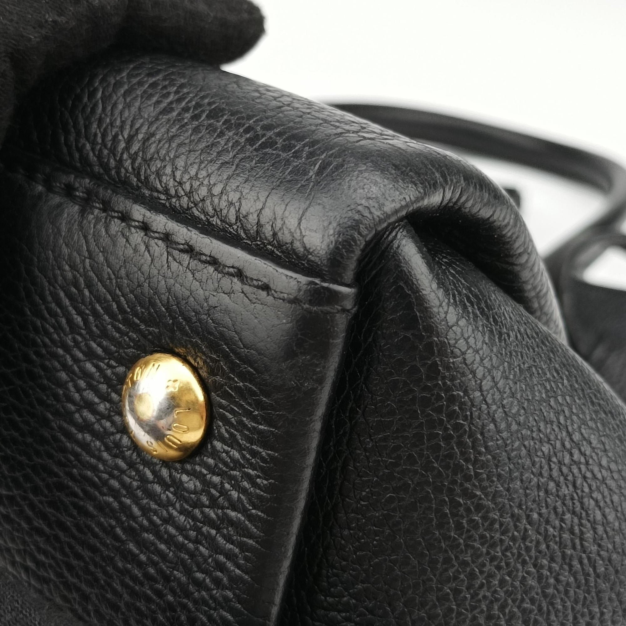 Pre-owned Louis Vuitton Rock Meto Black leather M54569 handbag | stylenewstar
