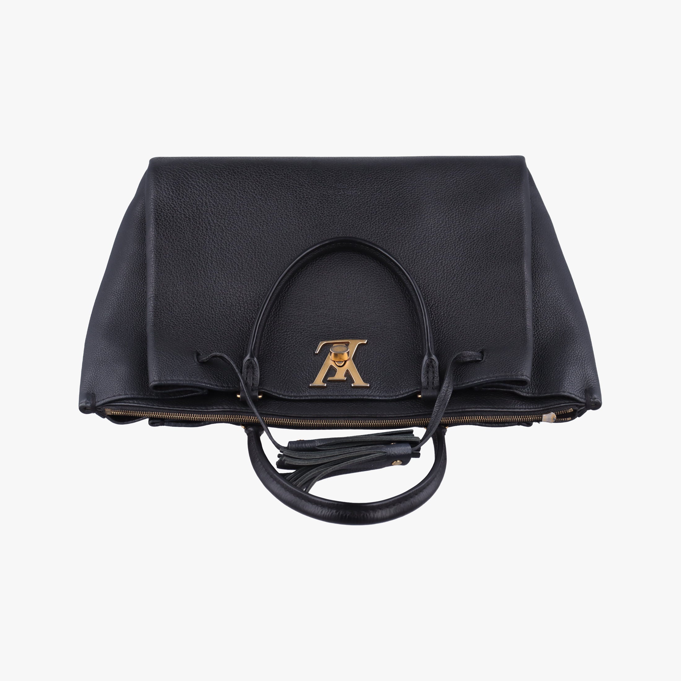 Pre-owned Louis Vuitton Rock Meto Black leather M54569 handbag | stylenewstar