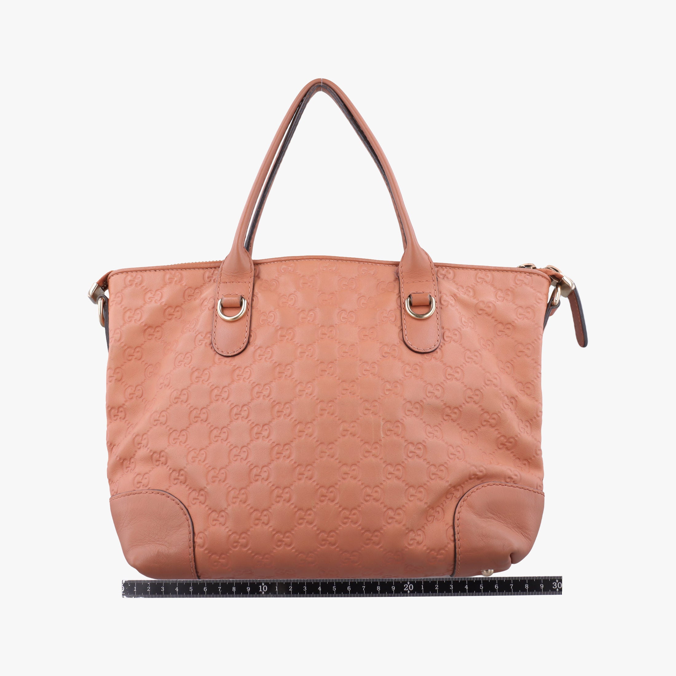 Pre-owned Gucci Guccissima Heart Bit orange leather 269957 handbag | stylenewstar