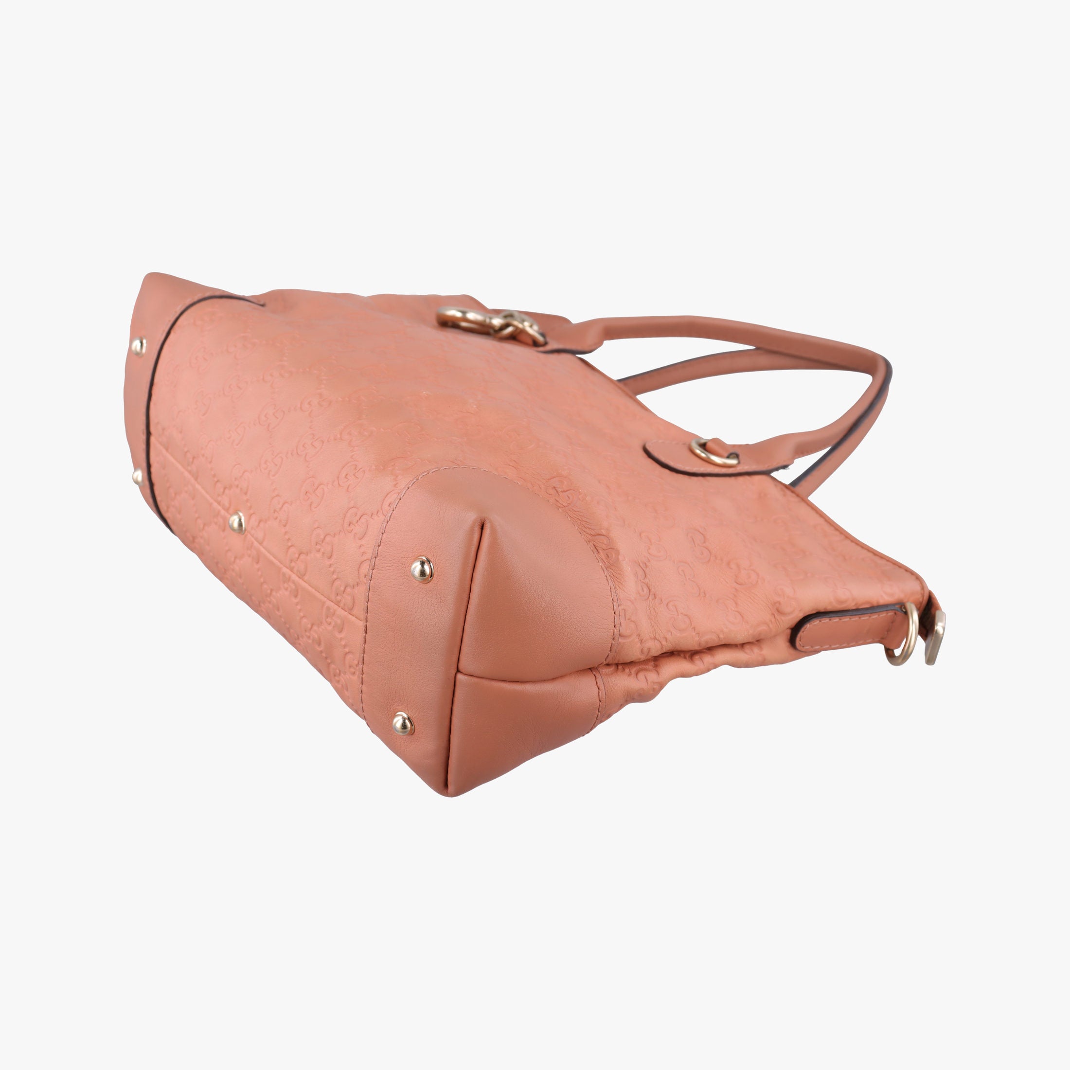 Pre-owned Gucci Guccissima Heart Bit orange leather 269957 handbag | stylenewstar