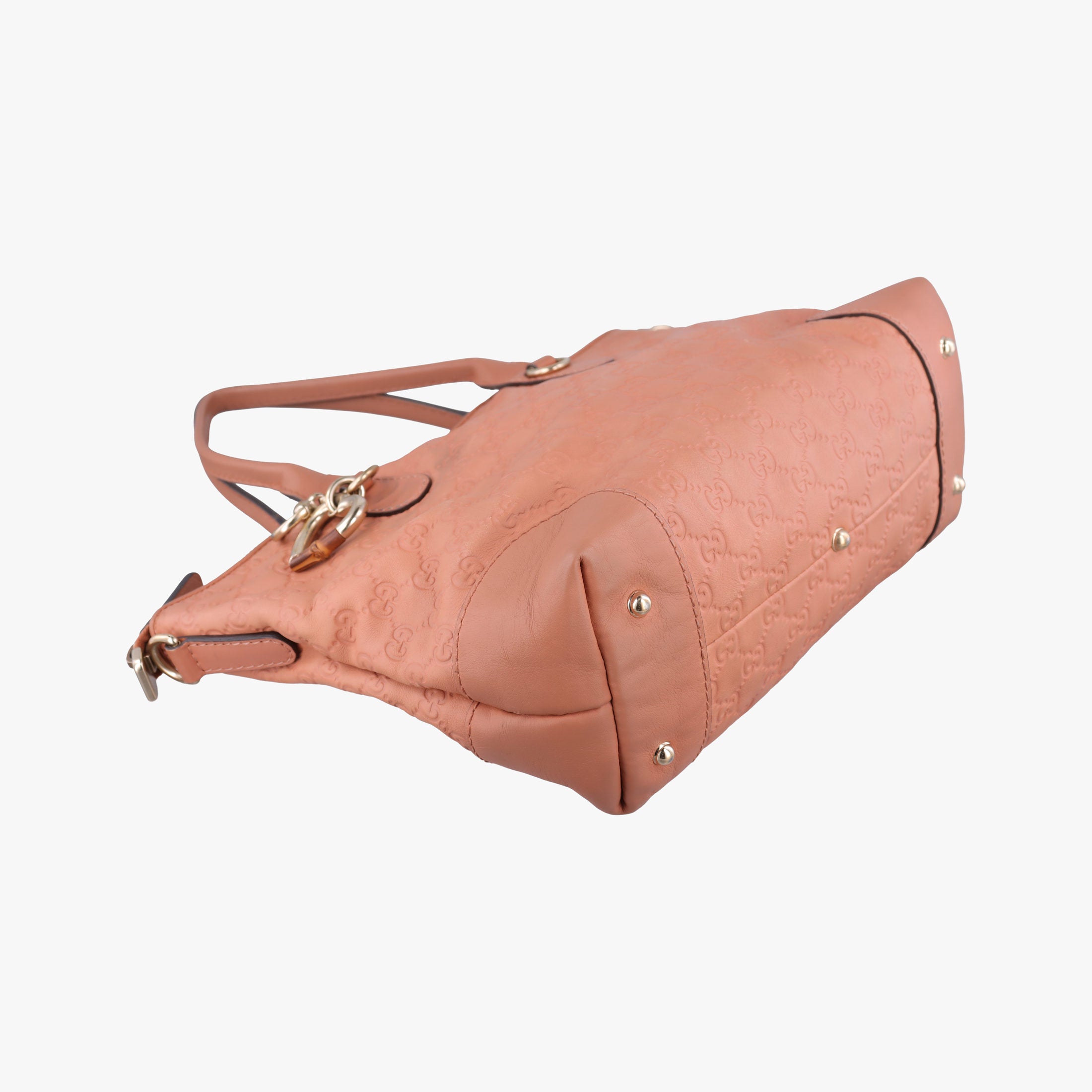 Pre-owned Gucci Guccissima Heart Bit orange leather 269957 handbag | stylenewstar