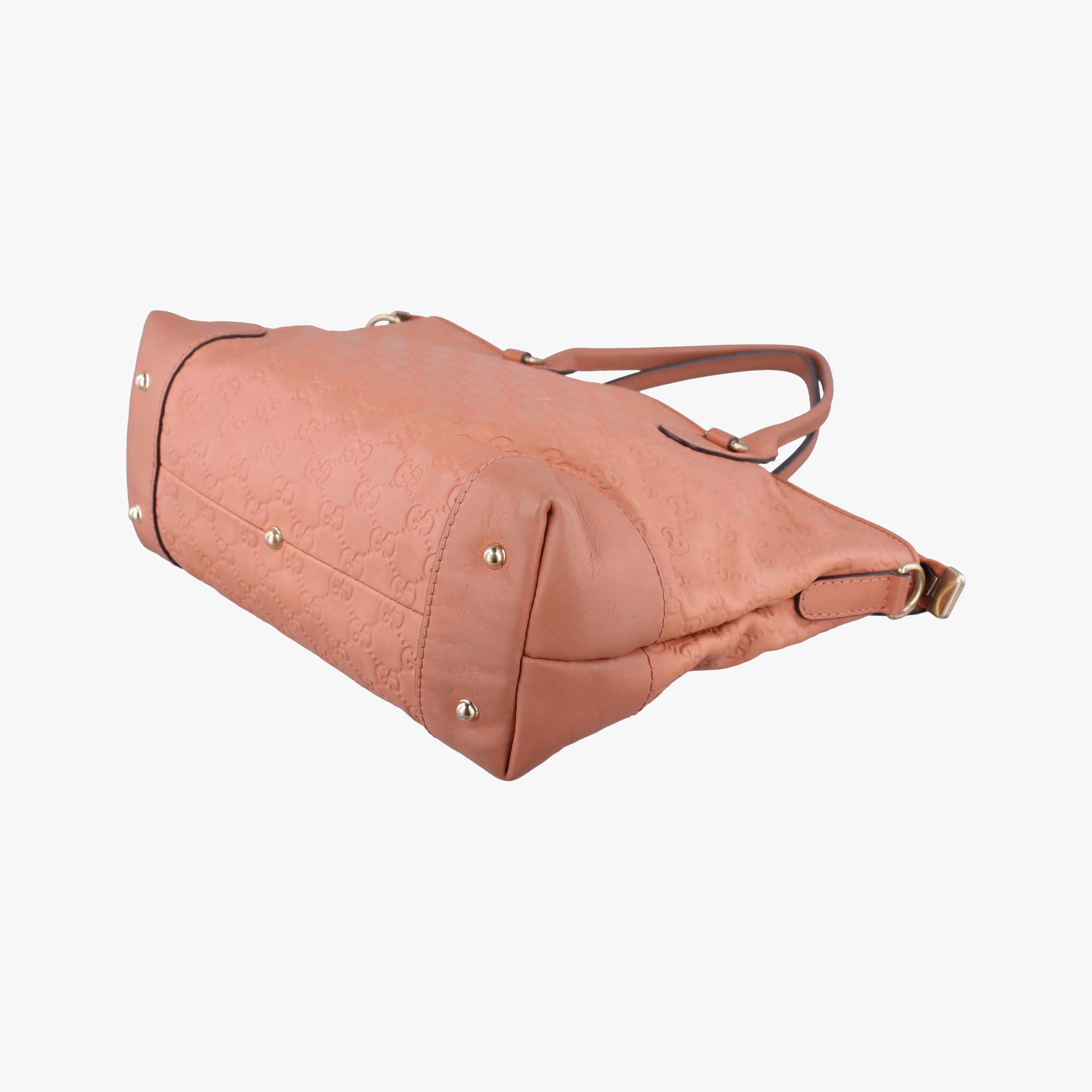 Pre-owned Gucci Guccissima Heart Bit orange leather 269957 handbag | stylenewstar