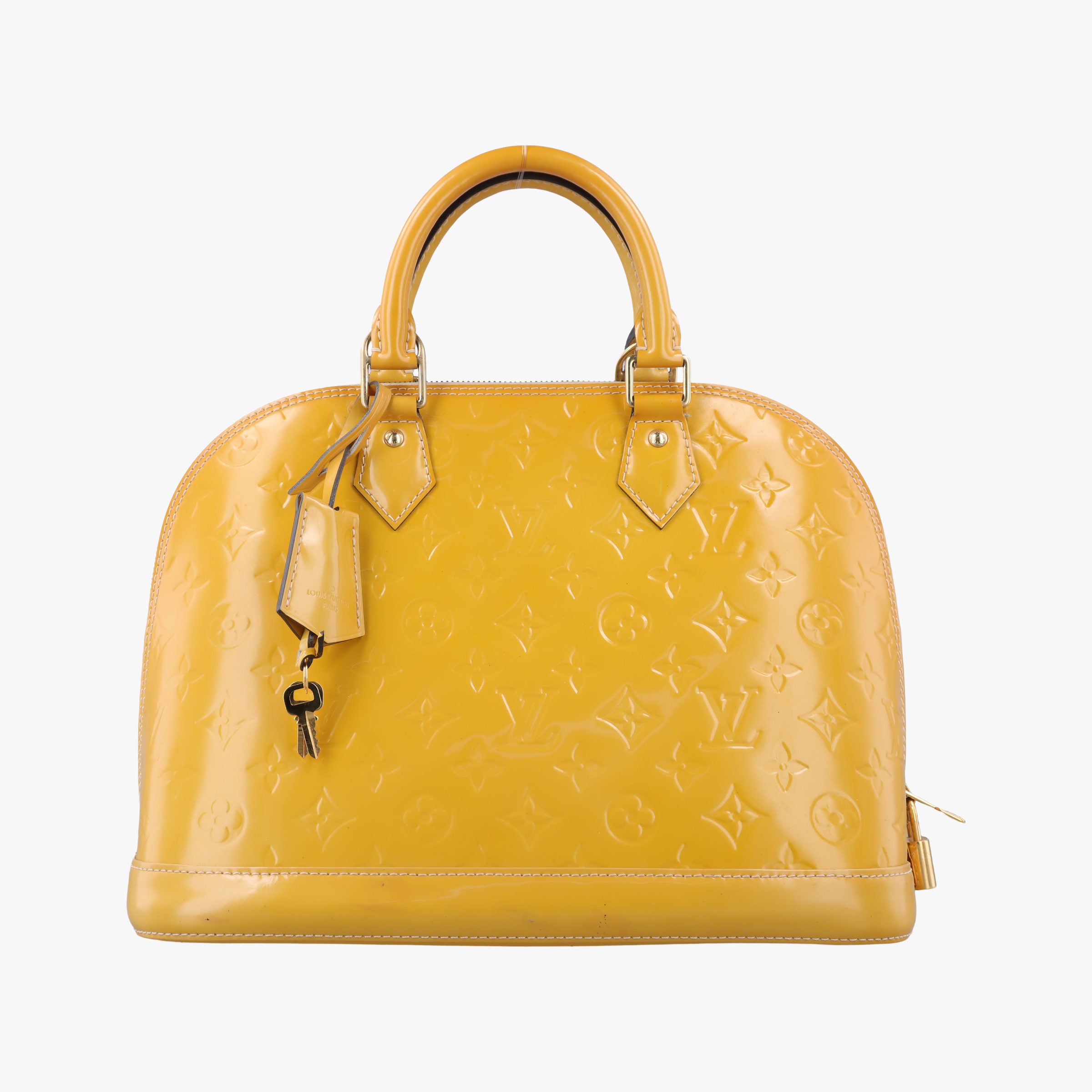 Pre-owned Louis Vuitton ALMA PM CITRINE Vernis M90101 handbag | stylenewstar