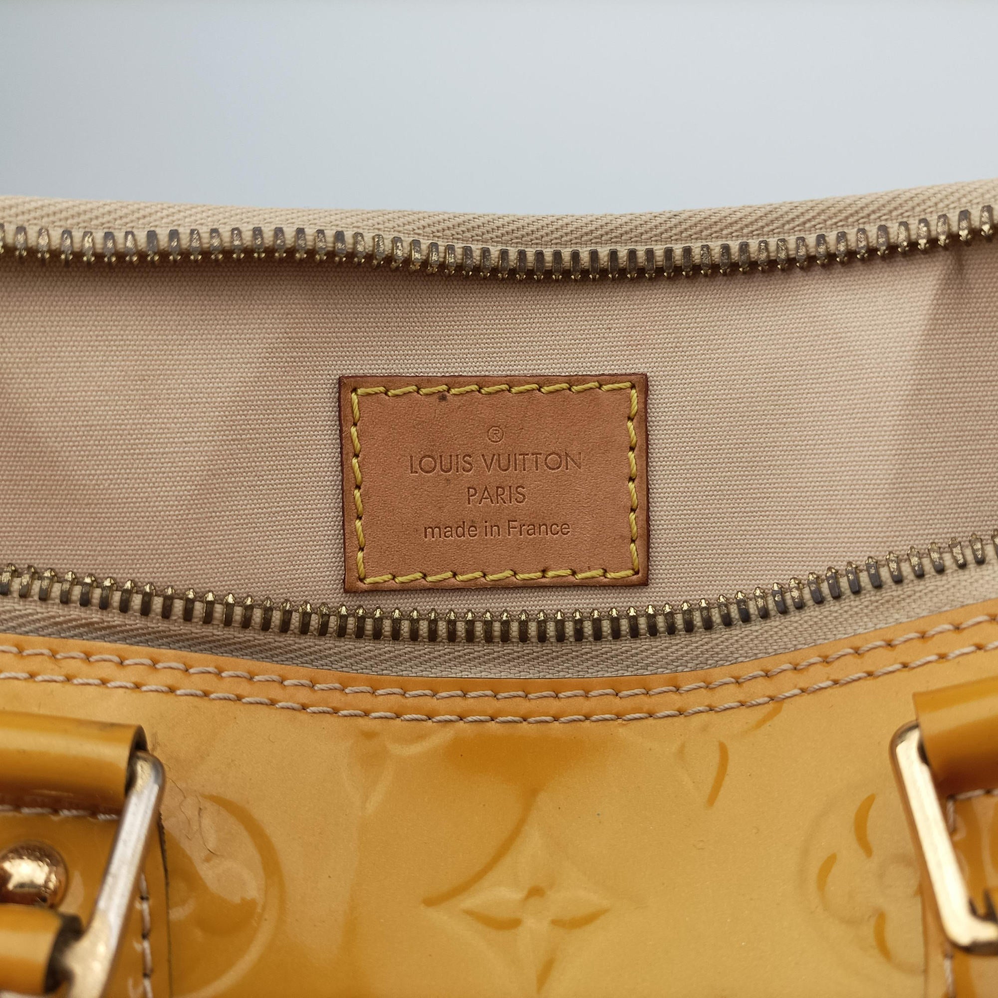 Pre-owned Louis Vuitton ALMA PM CITRINE Vernis M90101 handbag | stylenewstar