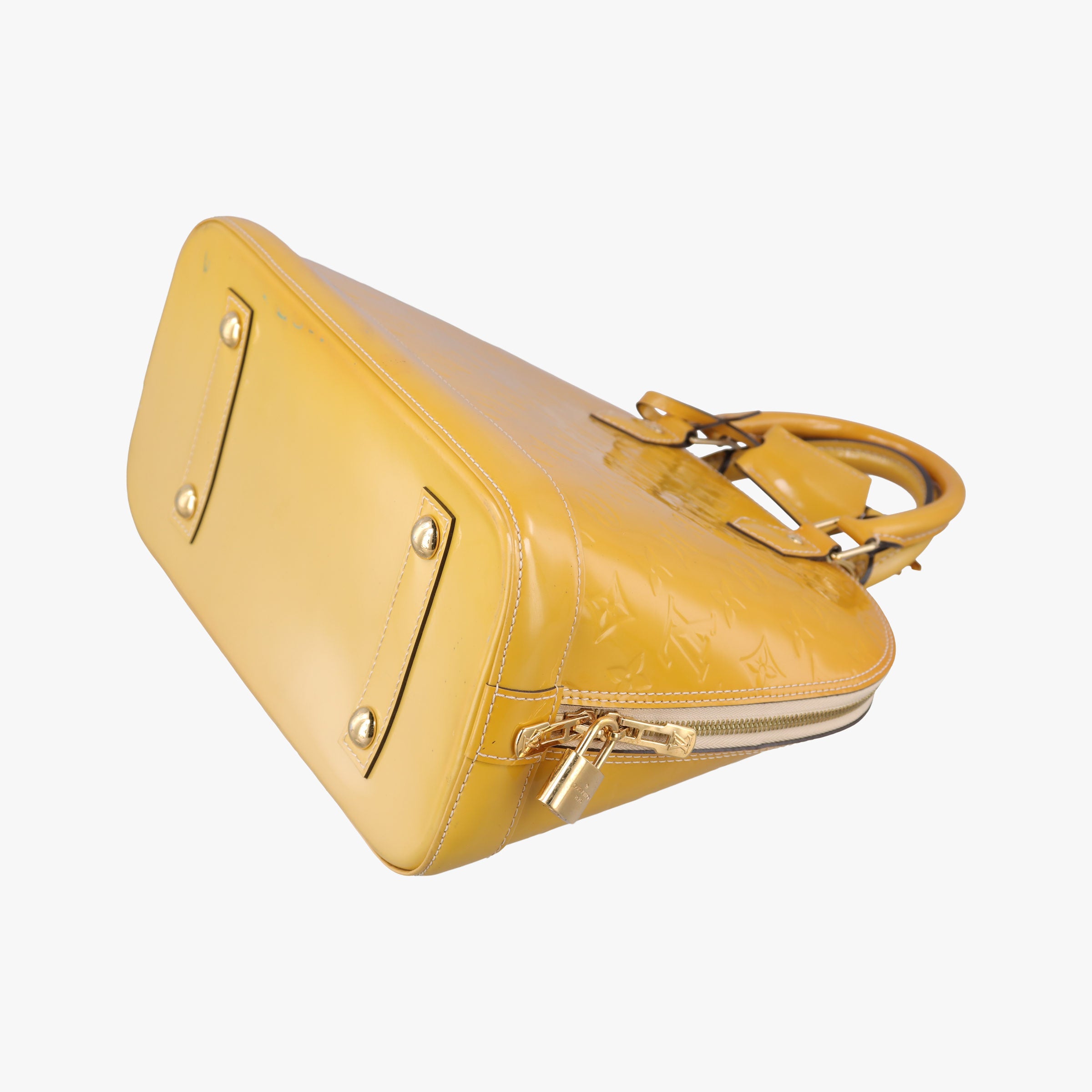 Pre-owned Louis Vuitton ALMA PM CITRINE Vernis M90101 handbag | stylenewstar