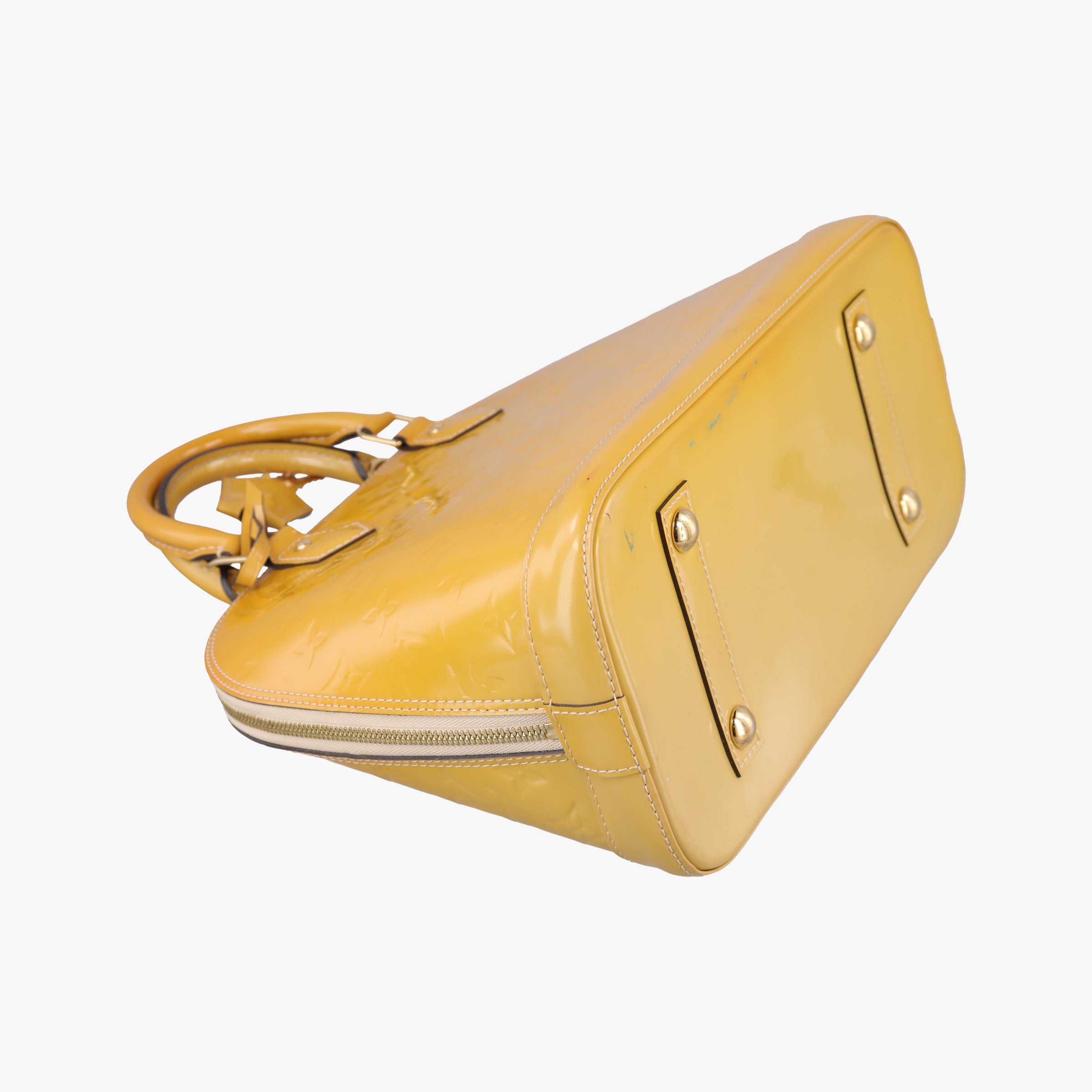 Pre-owned Louis Vuitton ALMA PM CITRINE Vernis M90101 handbag | stylenewstar