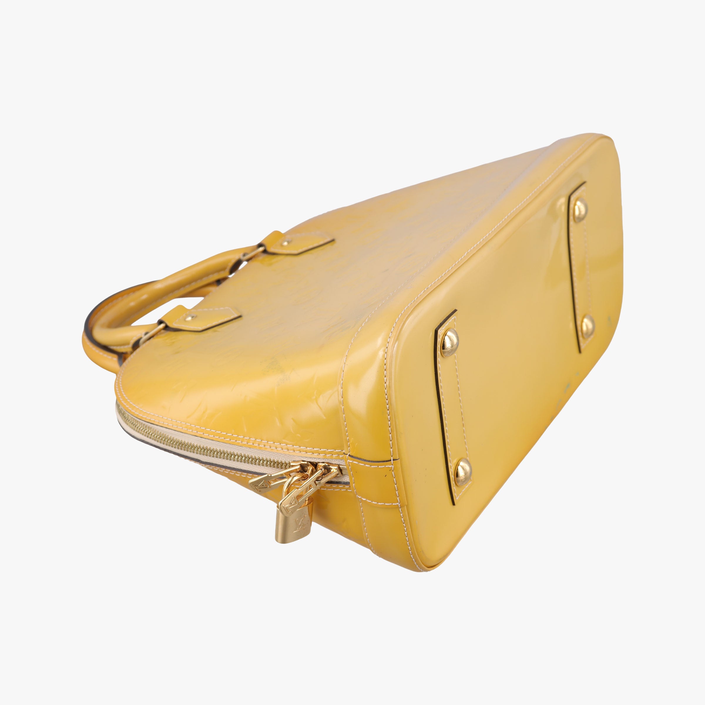 Pre-owned Louis Vuitton ALMA PM CITRINE Vernis M90101 handbag | stylenewstar