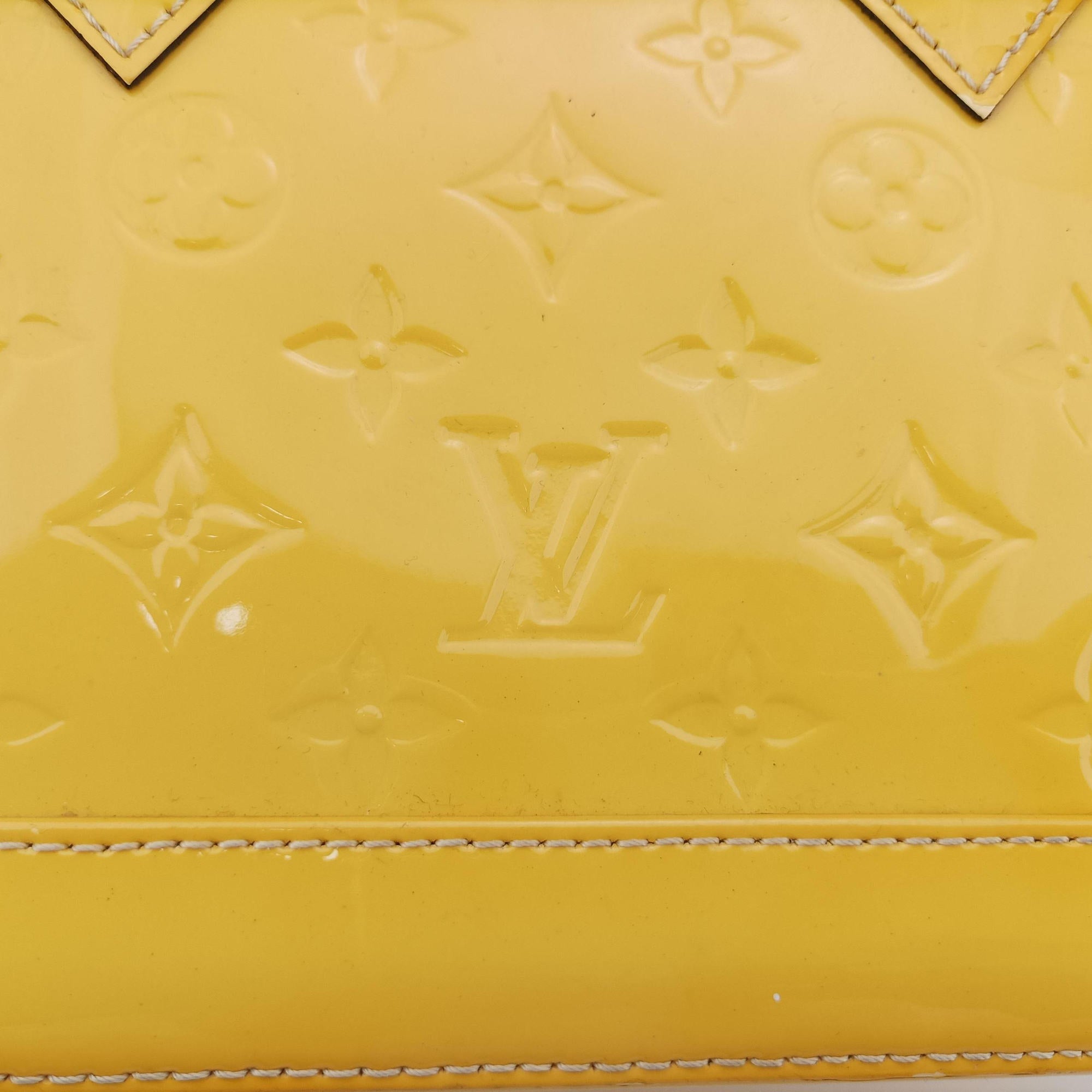 Pre-owned Louis Vuitton Alma BB Citrine Vernis M90104 shoulderbag | stylenewstar