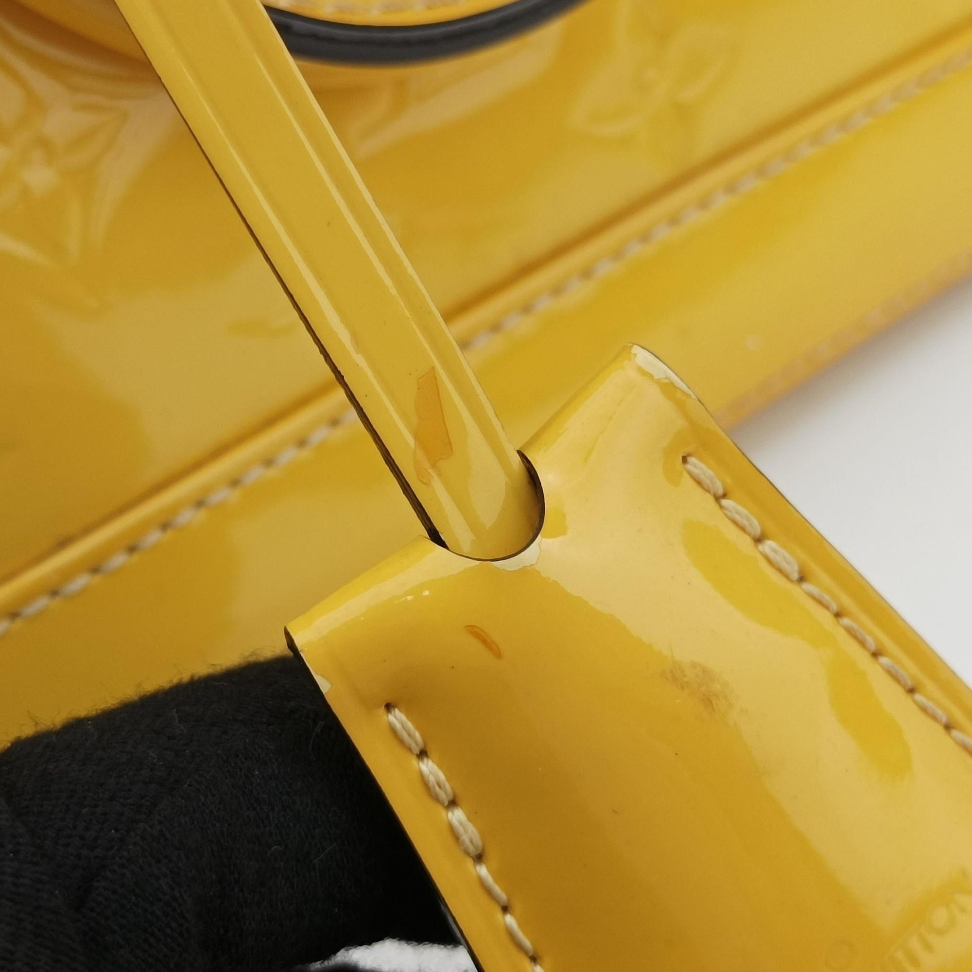 Pre-owned Louis Vuitton Alma BB Citrine Vernis M90104 shoulderbag | stylenewstar