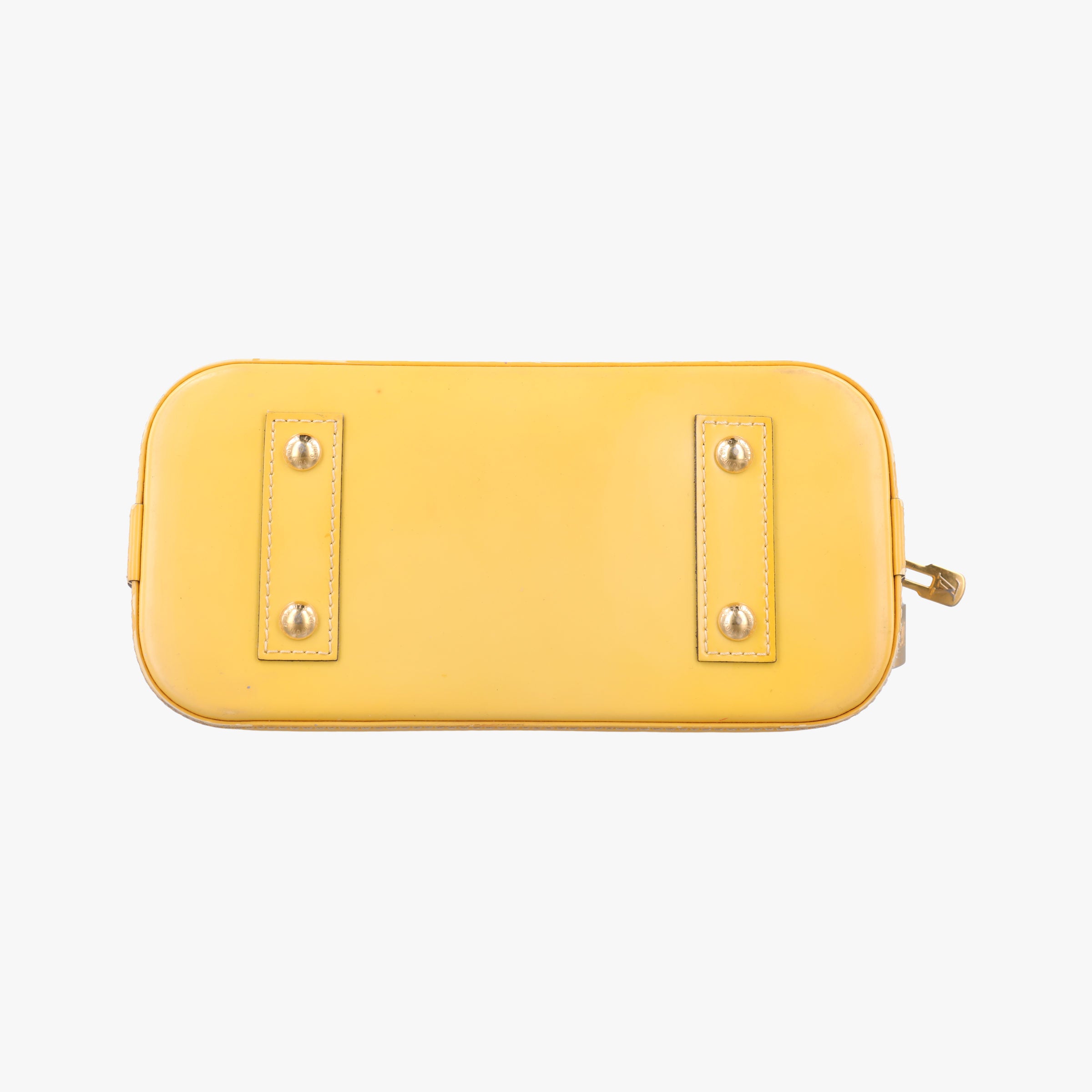 Pre-owned Louis Vuitton Alma BB Citrine Vernis M90104 shoulderbag | stylenewstar