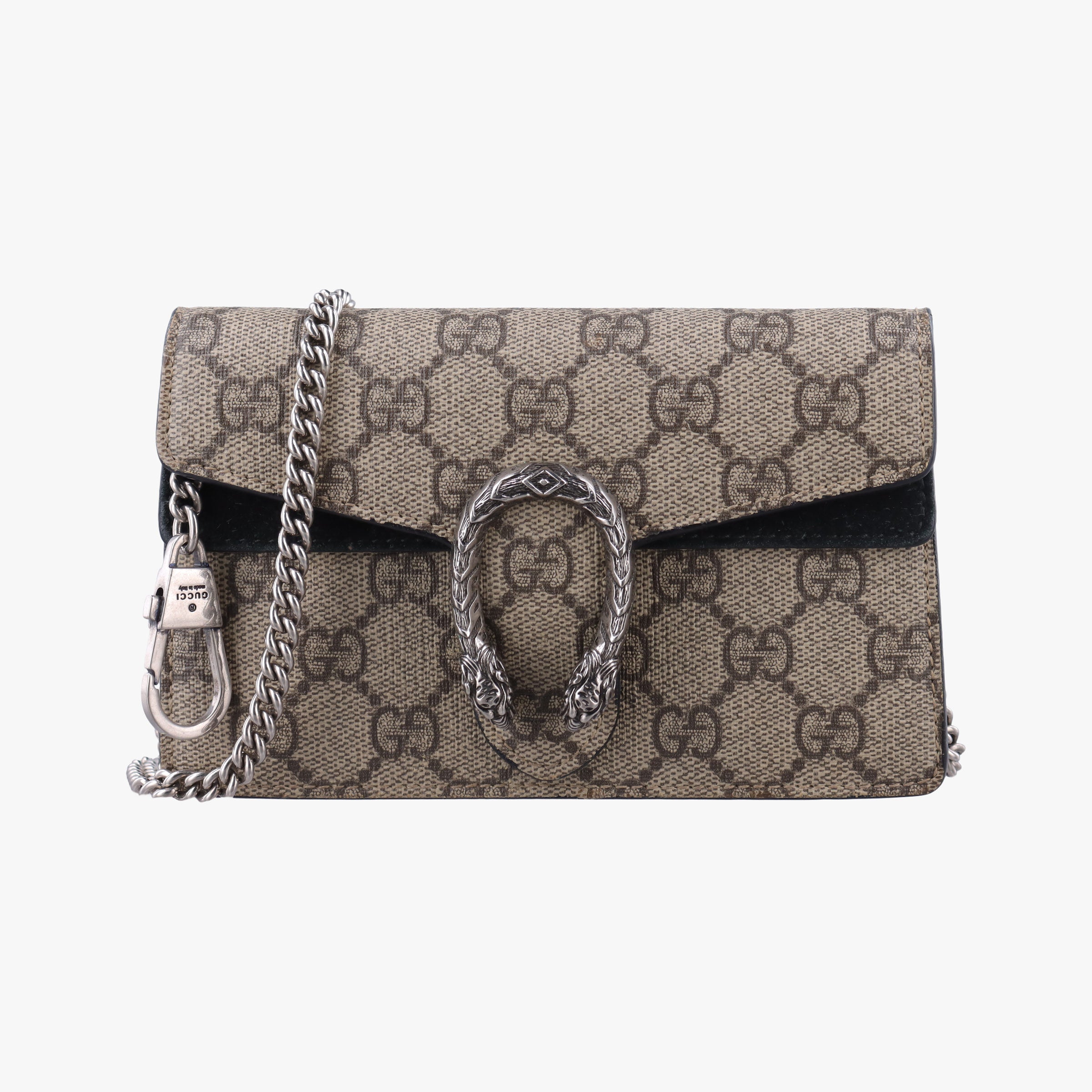 Secondhand Gucci Dionysus beige×black PVC coated canvas×suede 476432 shoulderbag | stylenewstar