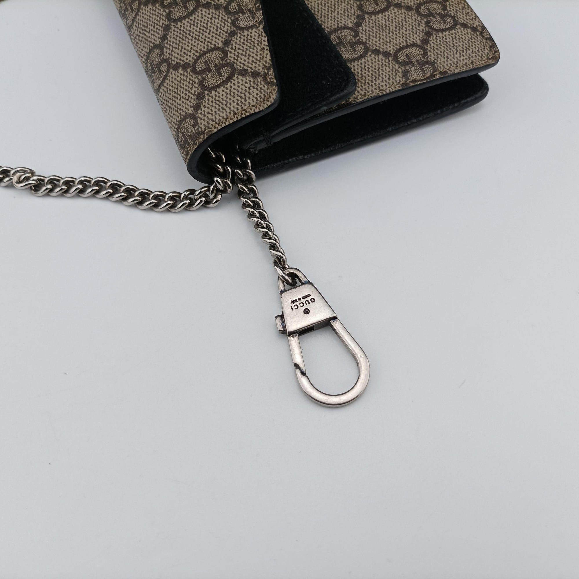 Secondhand Gucci Dionysus beige×black PVC coated canvas×suede 476432 shoulderbag | stylenewstar