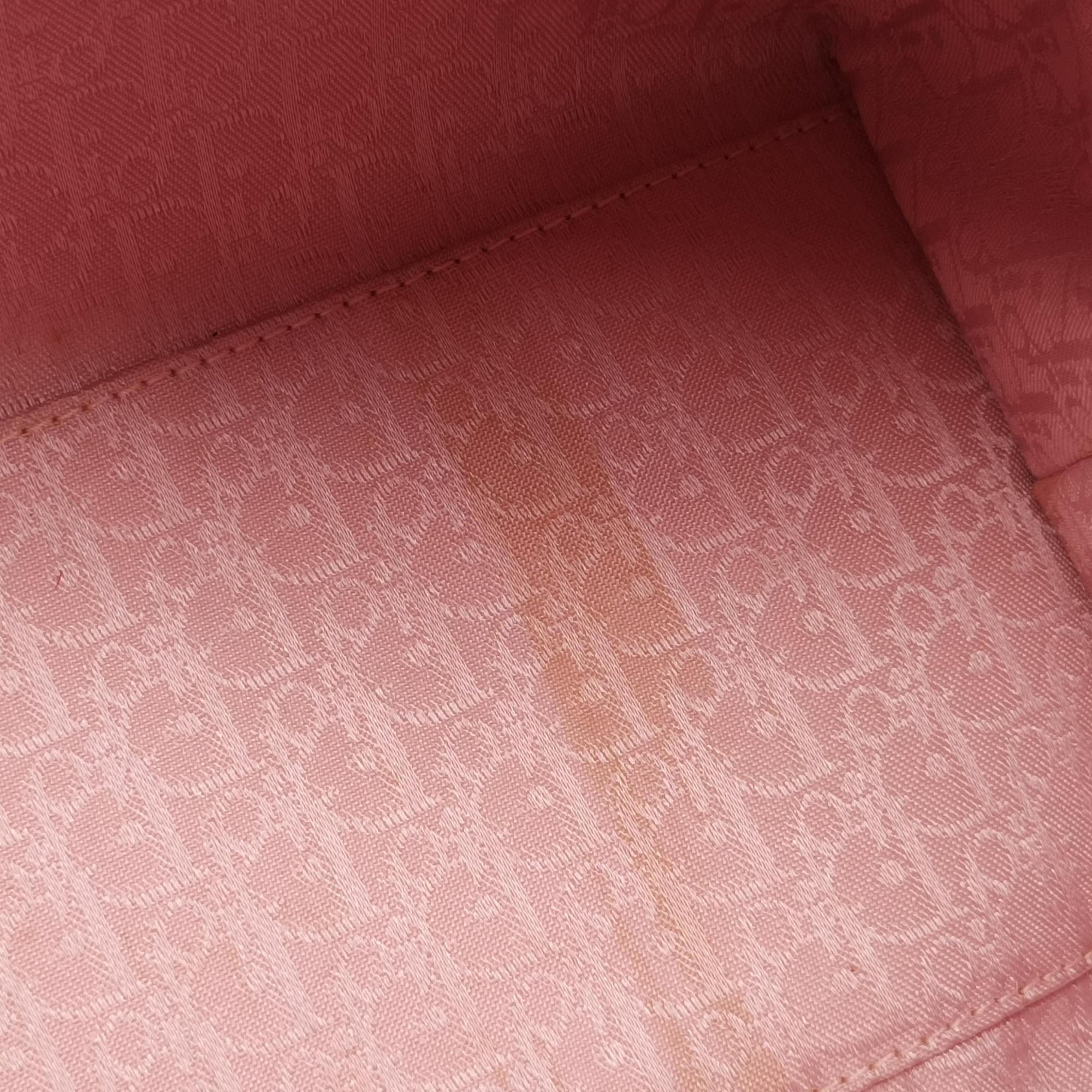 Pre-owned Christian Dior Lady Dior Rose leather  shoulderbag | stylenewstar