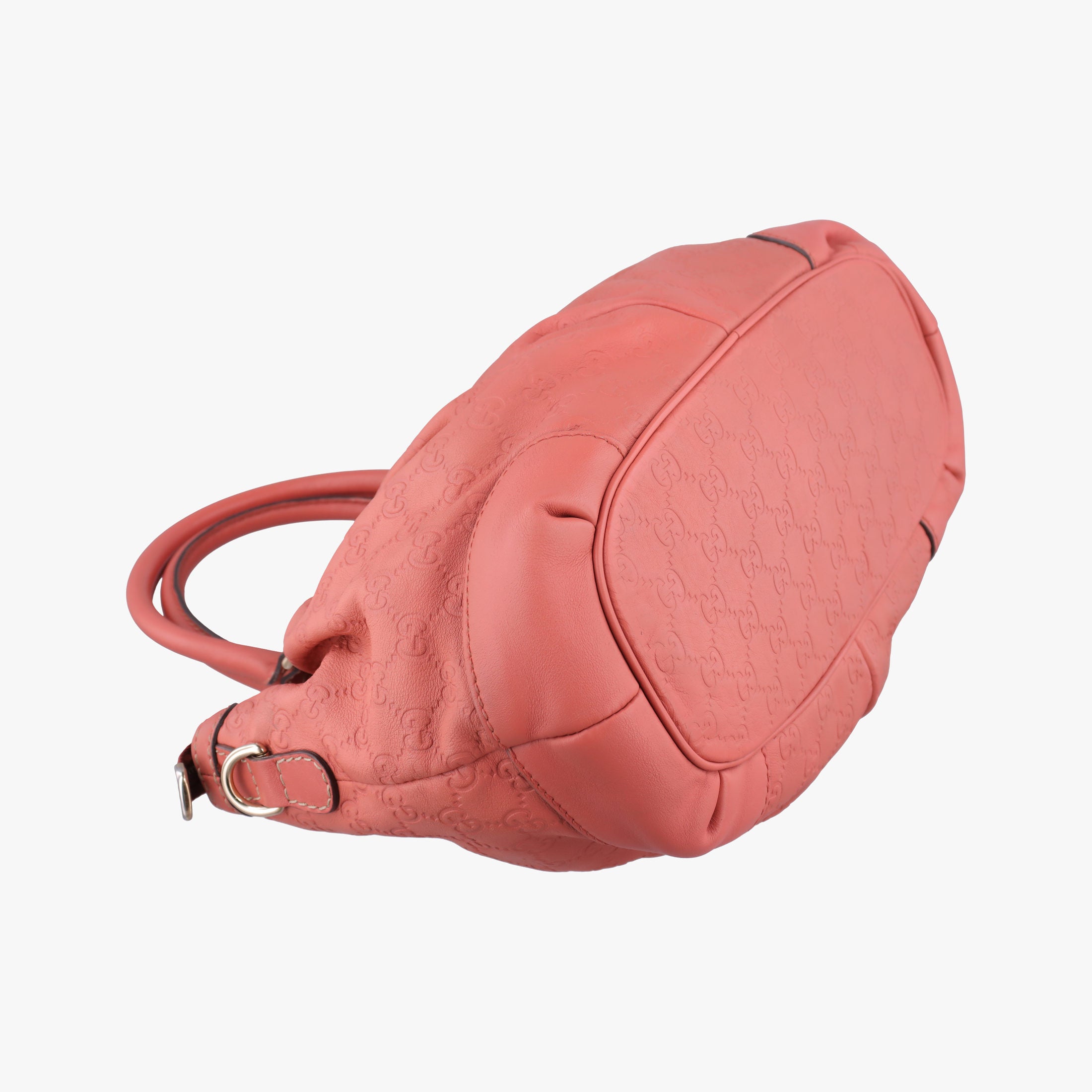 Pre-owned Gucci Sukey Coral Pink Leather 247902 handbag | stylenewstar