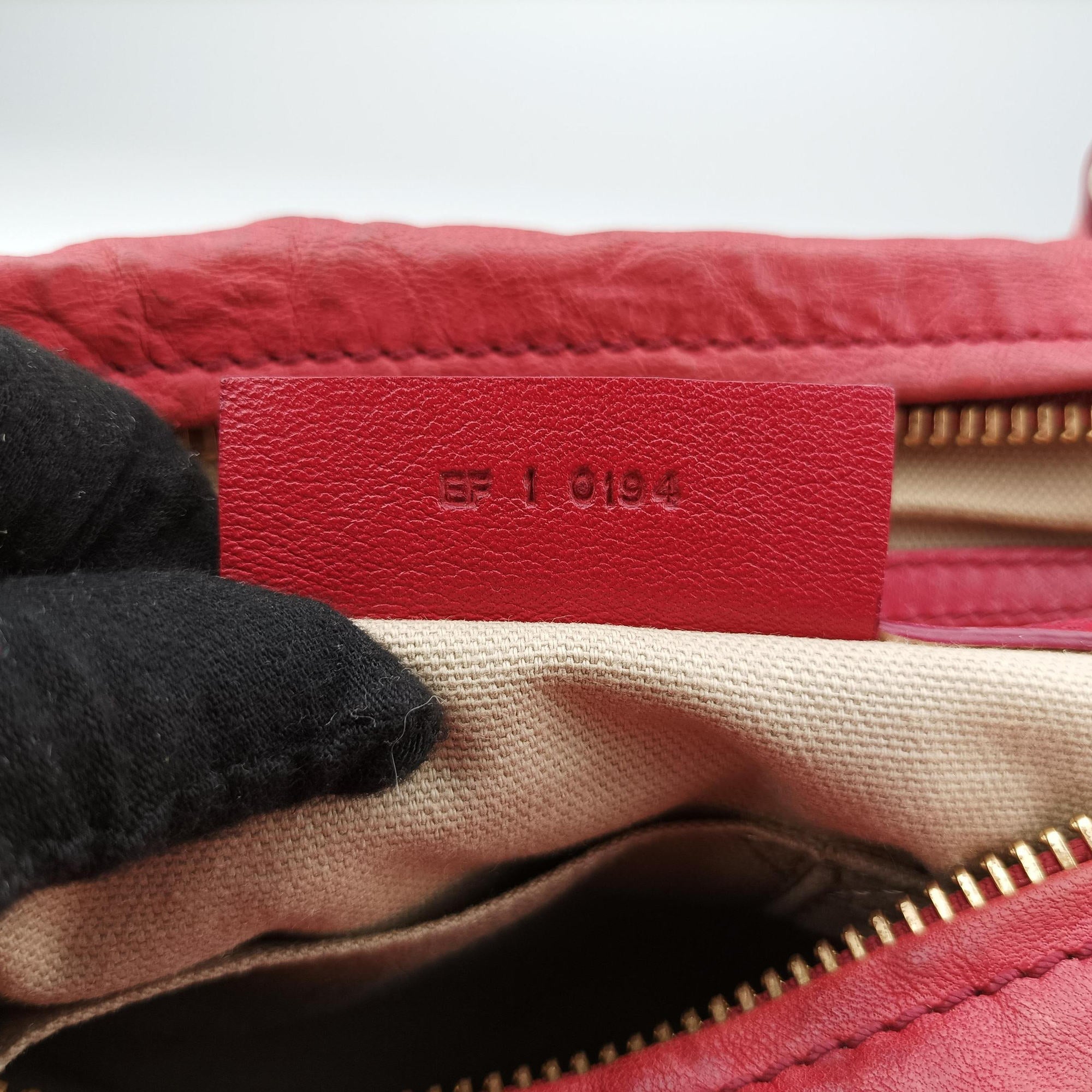 Pre-owned Givenchy Pandora Red Leather  shoulderbag | stylenewstar