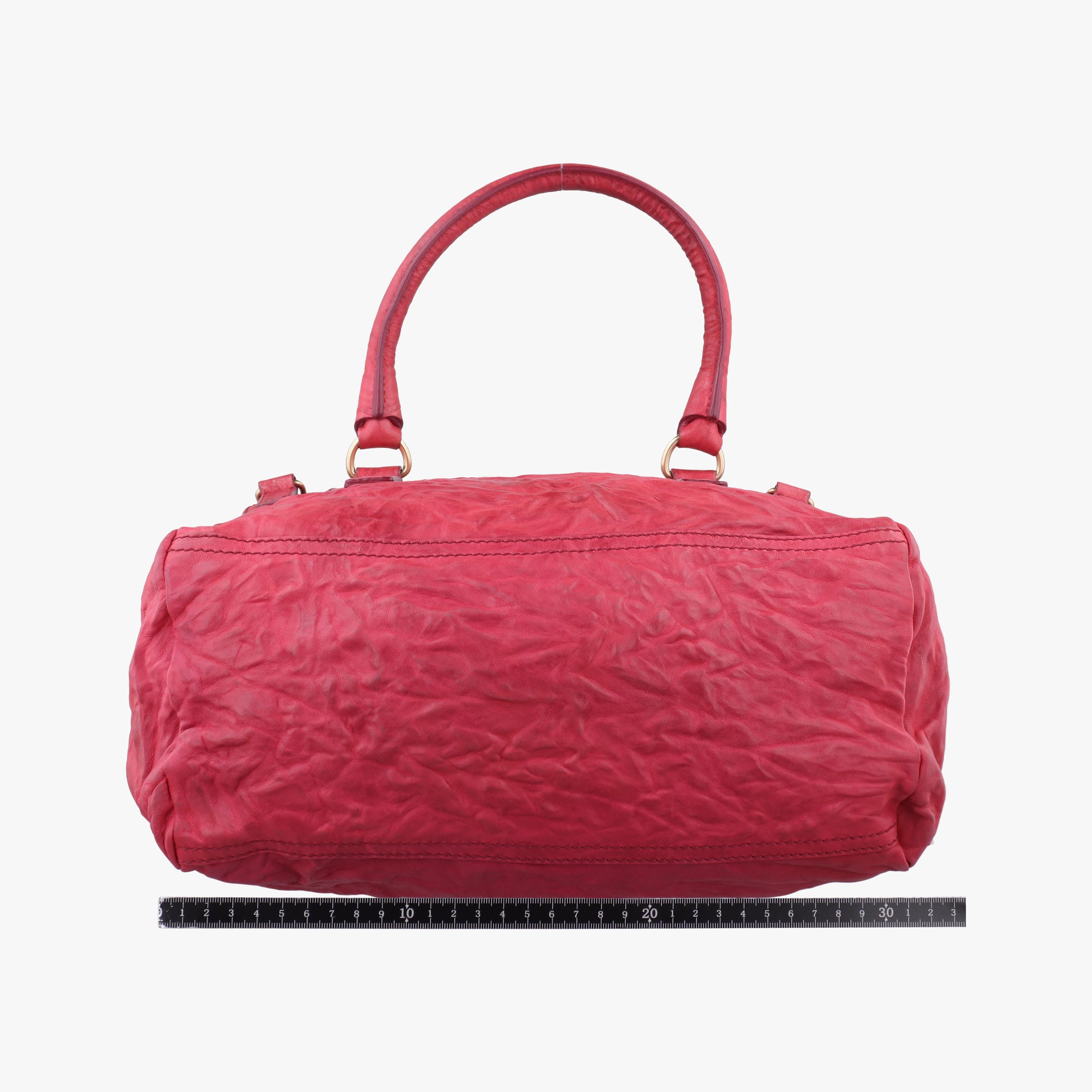 Pre-owned Givenchy Pandora Red Leather  shoulderbag | stylenewstar
