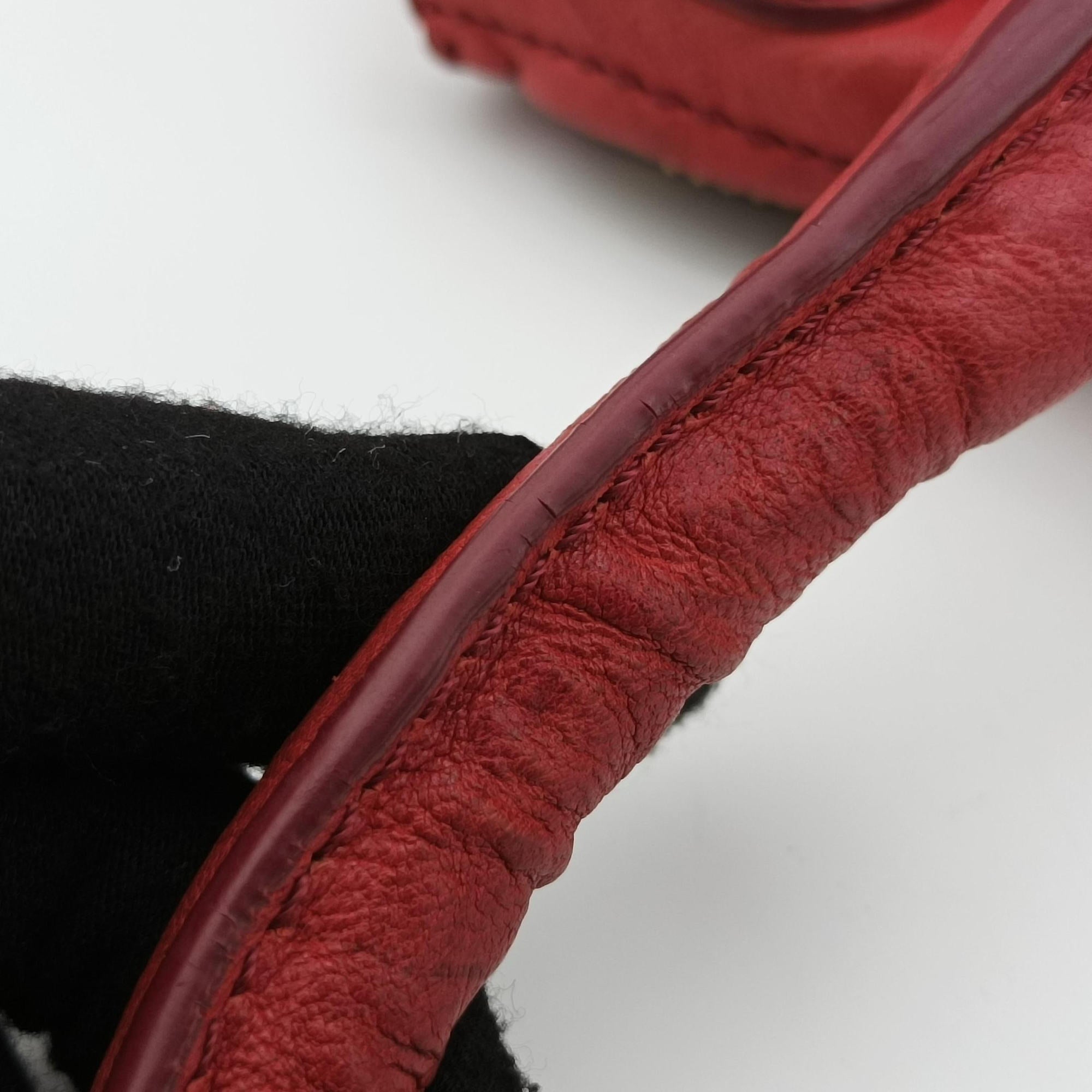 Pre-owned Givenchy Pandora Red Leather  shoulderbag | stylenewstar