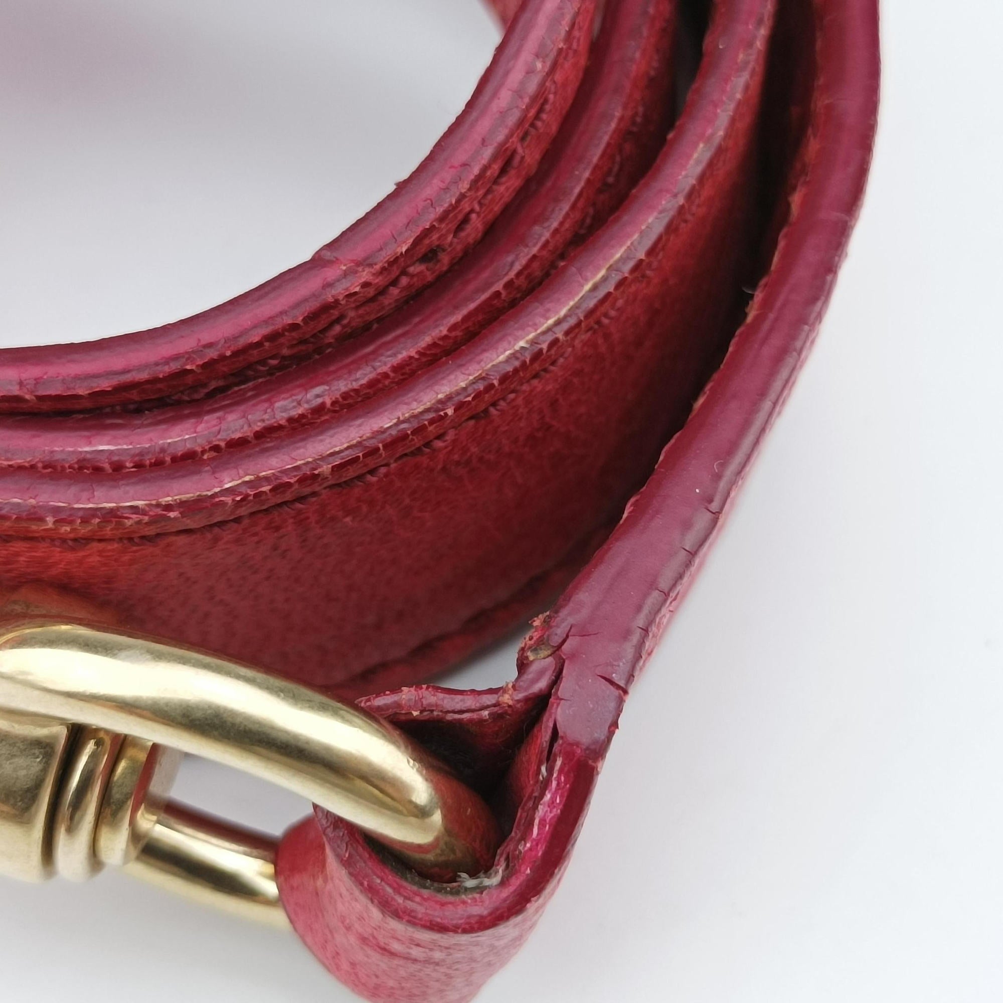 Pre-owned Givenchy Pandora Red Leather  shoulderbag | stylenewstar