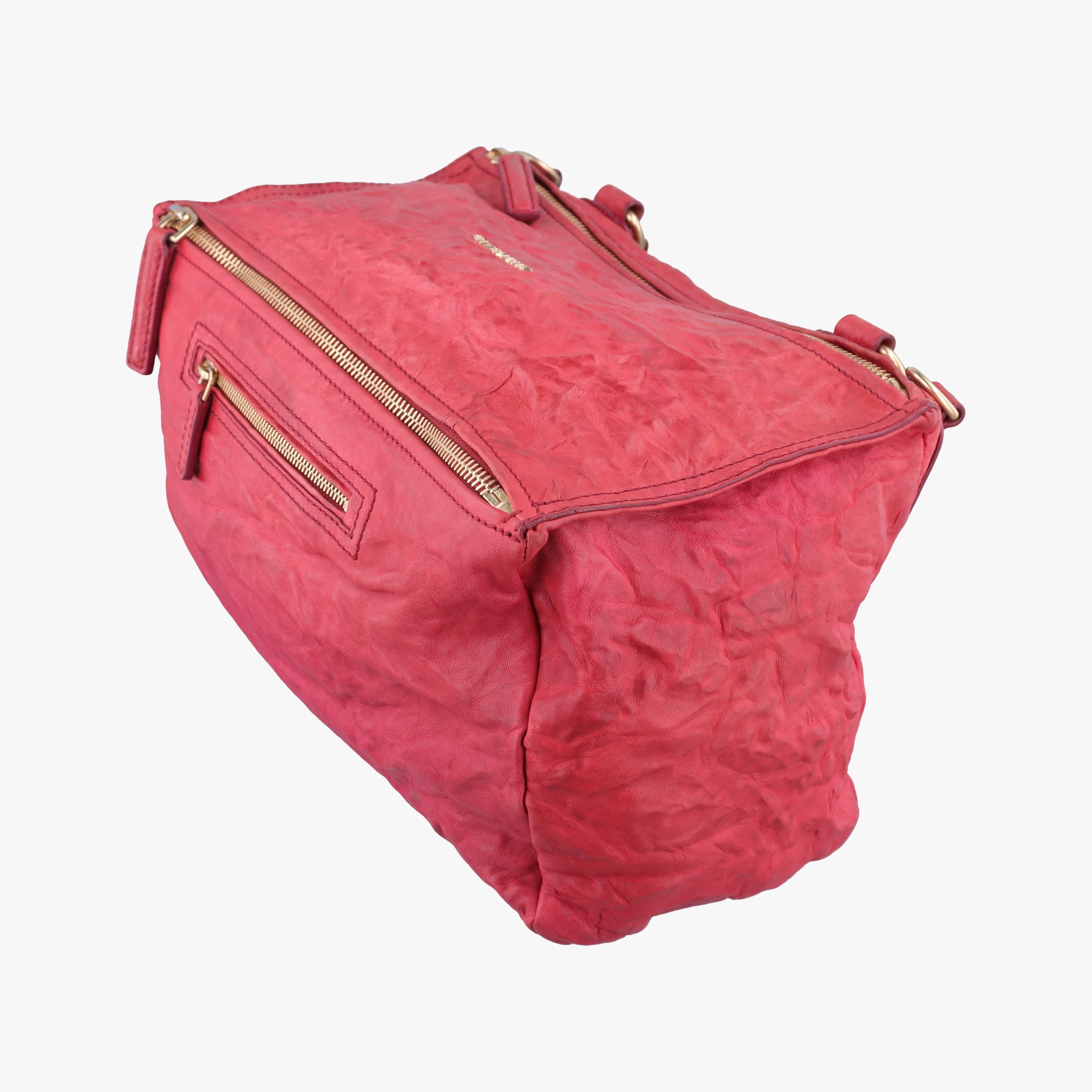 Pre-owned Givenchy Pandora Red Leather  shoulderbag | stylenewstar