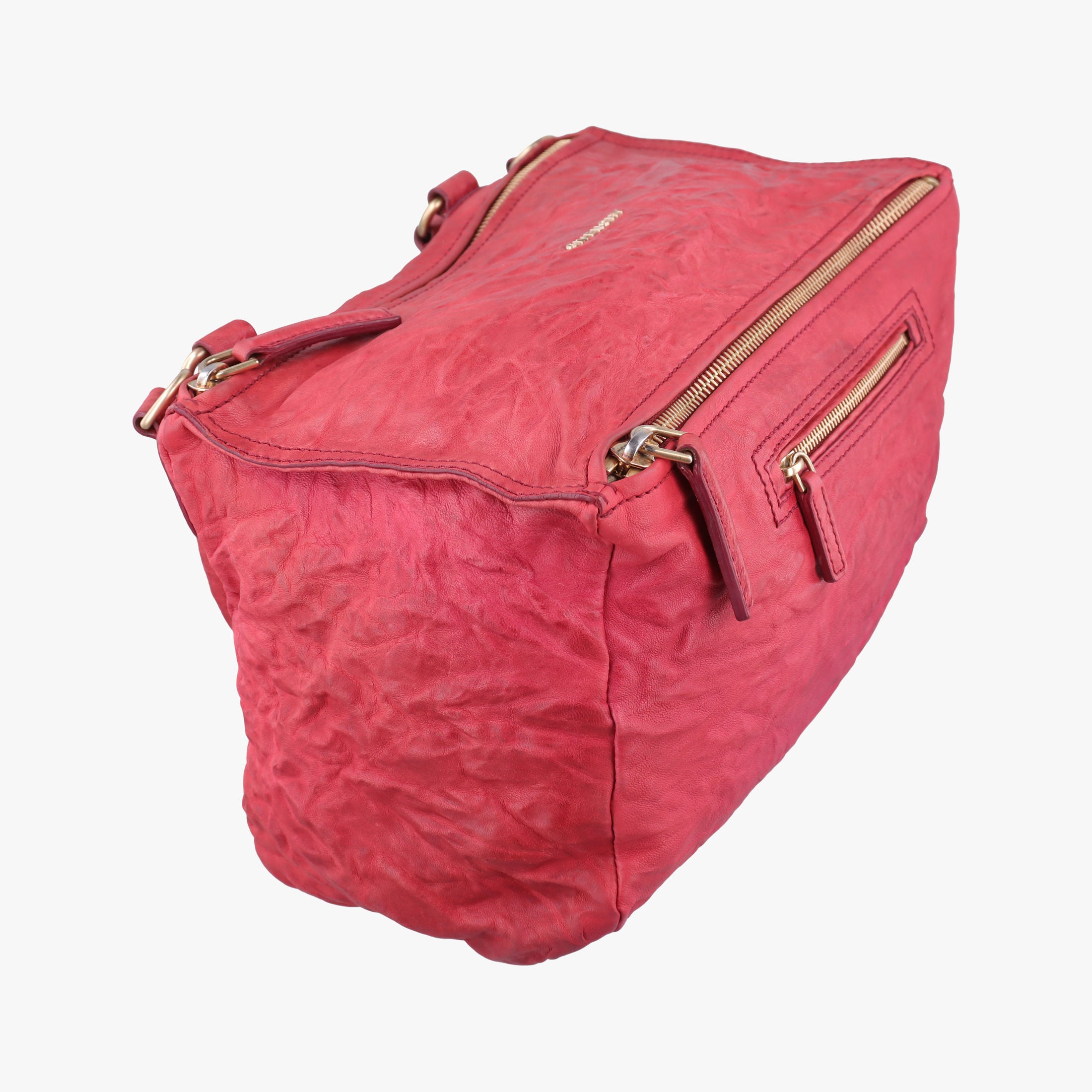 Pre-owned Givenchy Pandora Red Leather  shoulderbag | stylenewstar