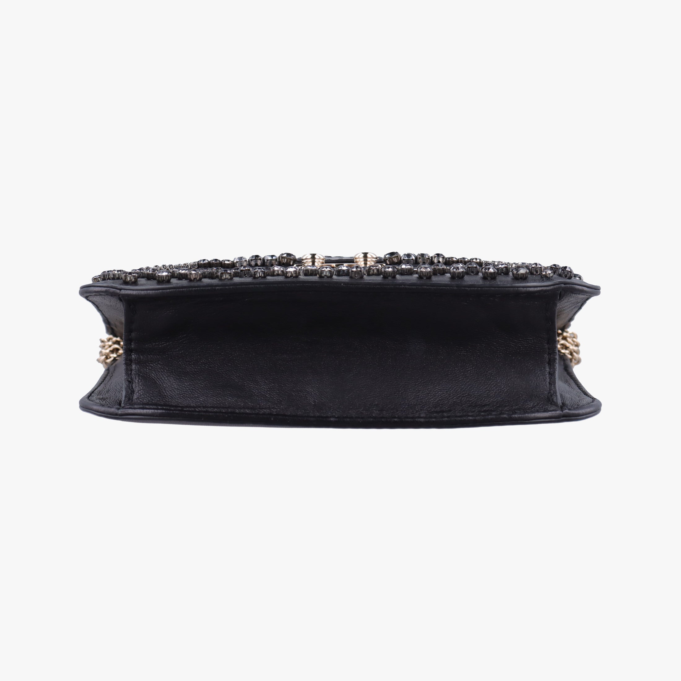 Pre-owned Valentino Rockstud Glam Lock Black Leather  shoulderbag | stylenewstar