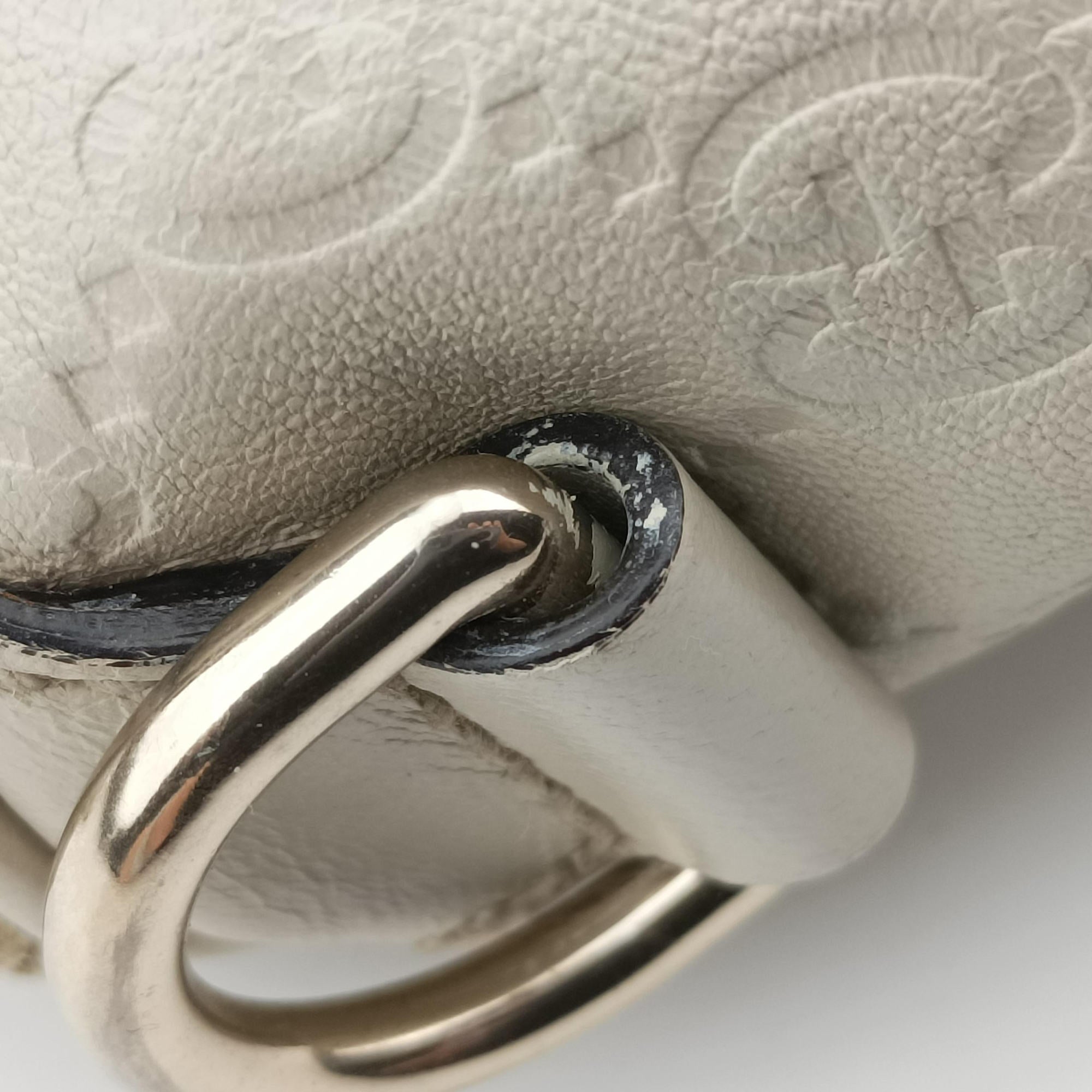 Pre-owned Gucci GG plus Spring Joy GG Supreme White Leather 193603 handbag | stylenewstar