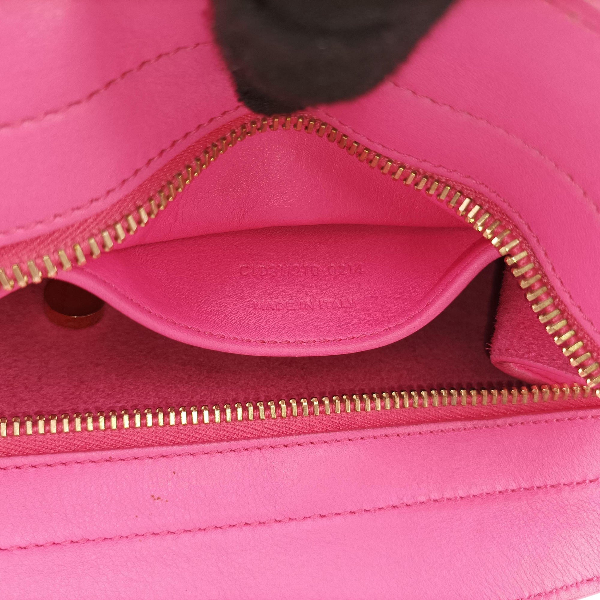 Pre-owned Yves Saint Laurent Y Ligne Petit Cabas Pink Leather 311210 shoulderbag | stylenewstar