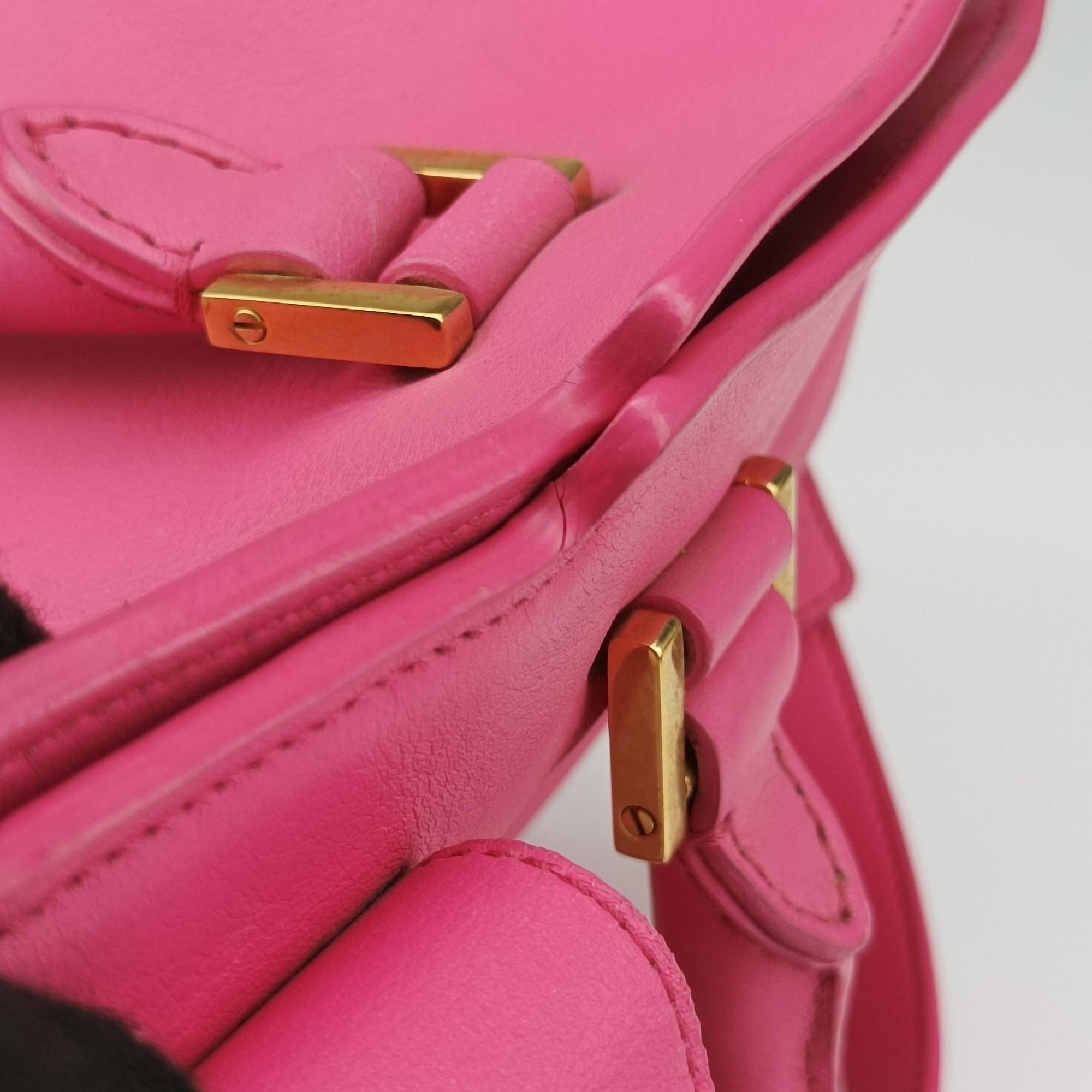 Pre-owned Yves Saint Laurent Y Ligne Petit Cabas Pink Leather 311210 shoulderbag | stylenewstar