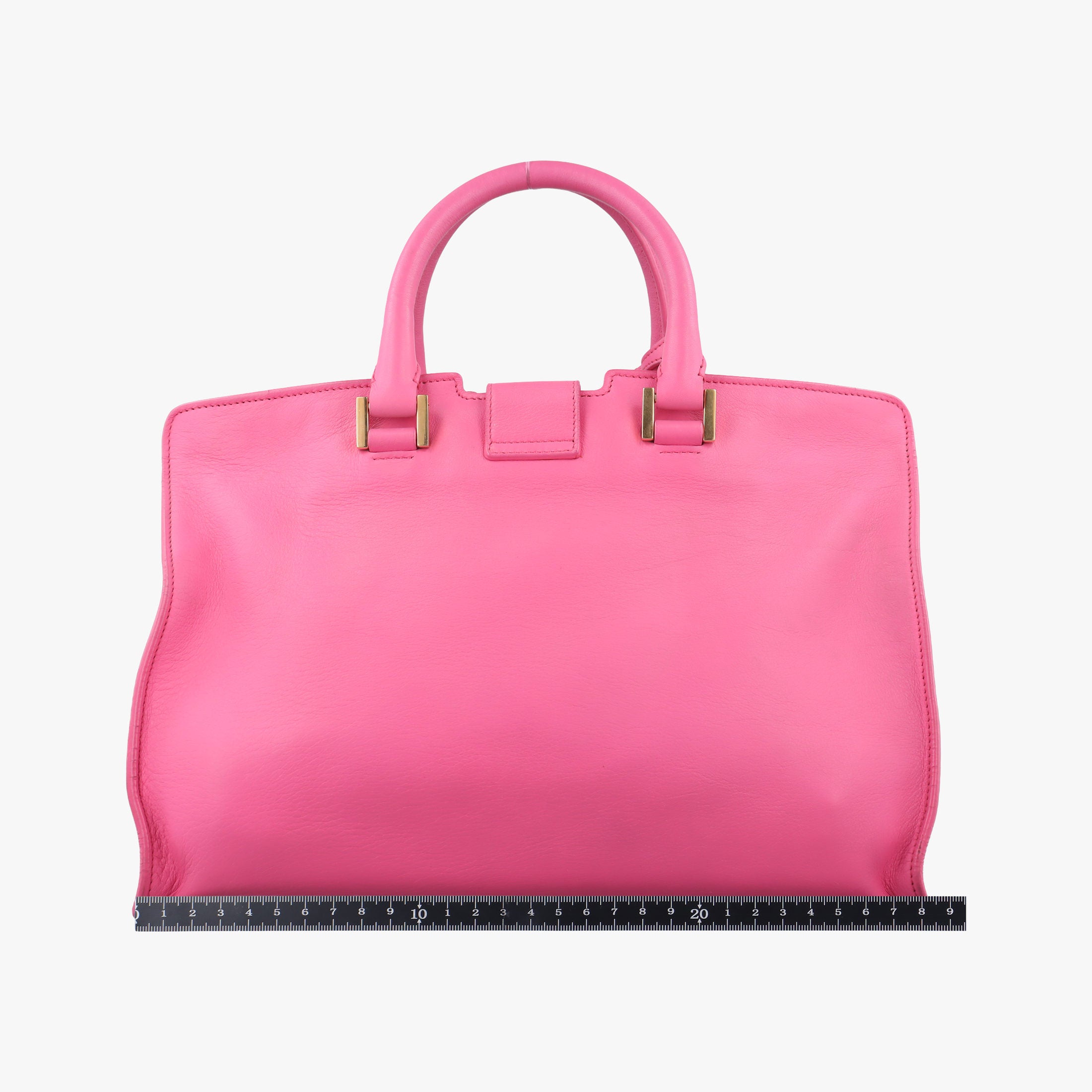Pre-owned Yves Saint Laurent Y Ligne Petit Cabas Pink Leather 311210 shoulderbag | stylenewstar