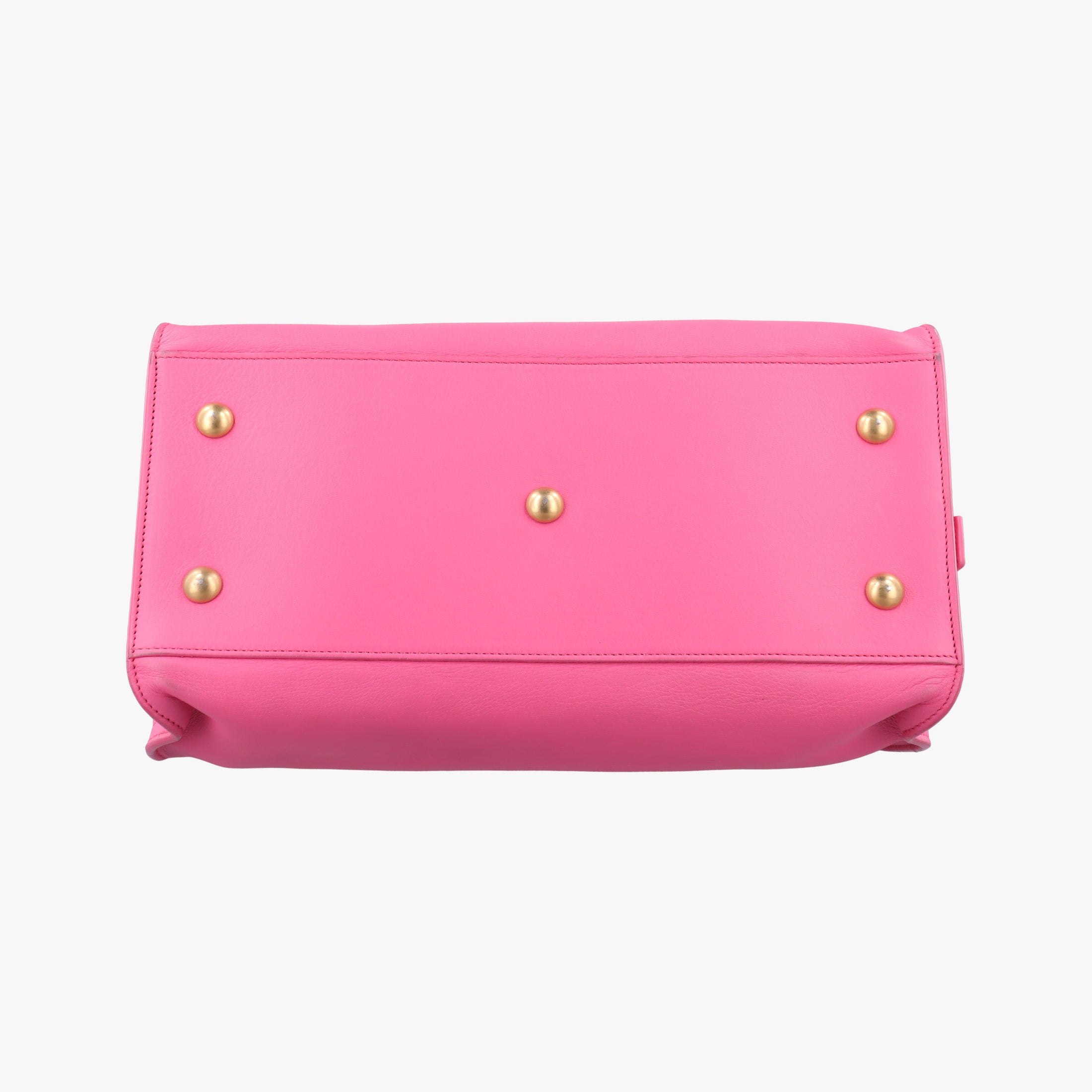Pre-owned Yves Saint Laurent Y Ligne Petit Cabas Pink Leather 311210 shoulderbag | stylenewstar