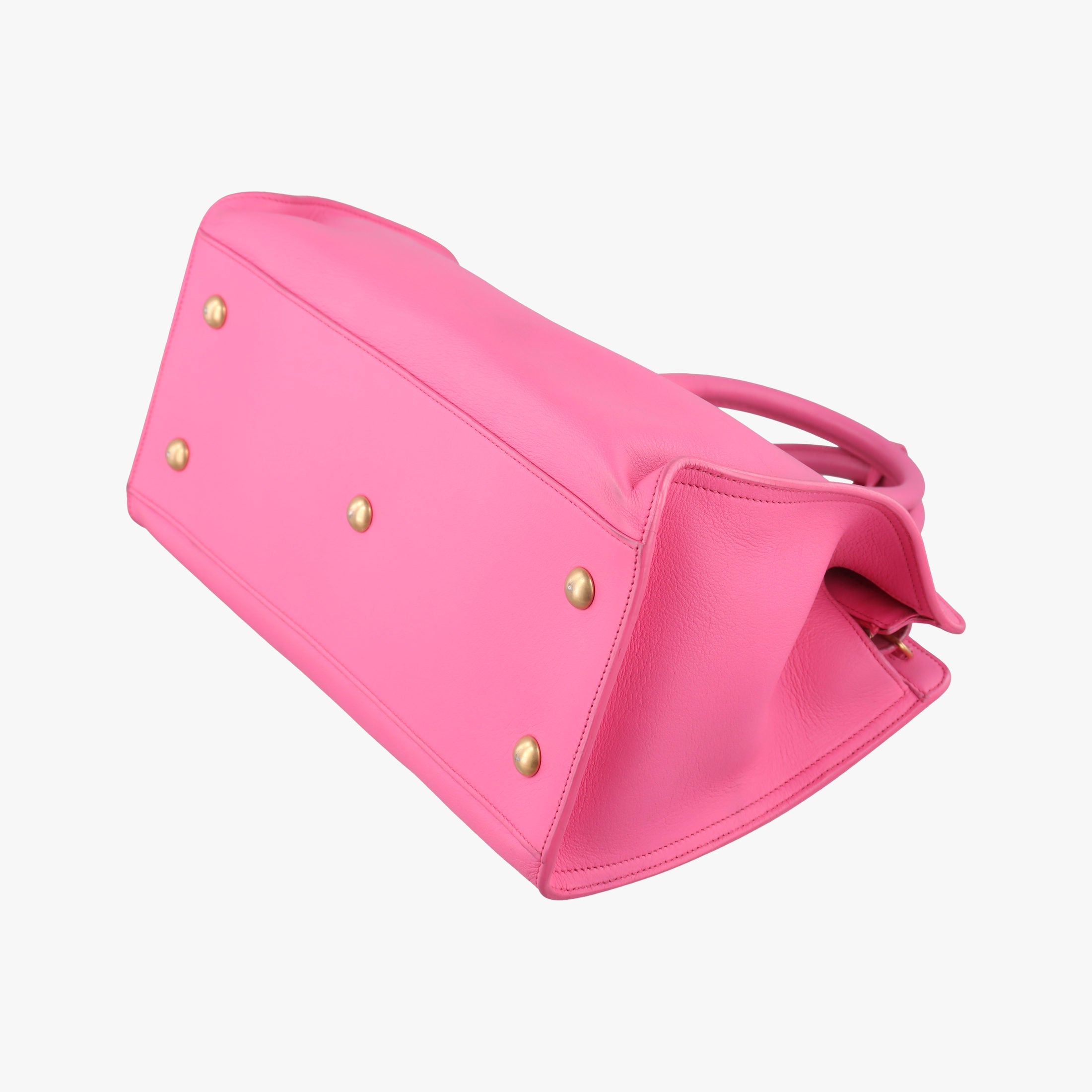 Pre-owned Yves Saint Laurent Y Ligne Petit Cabas Pink Leather 311210 shoulderbag | stylenewstar