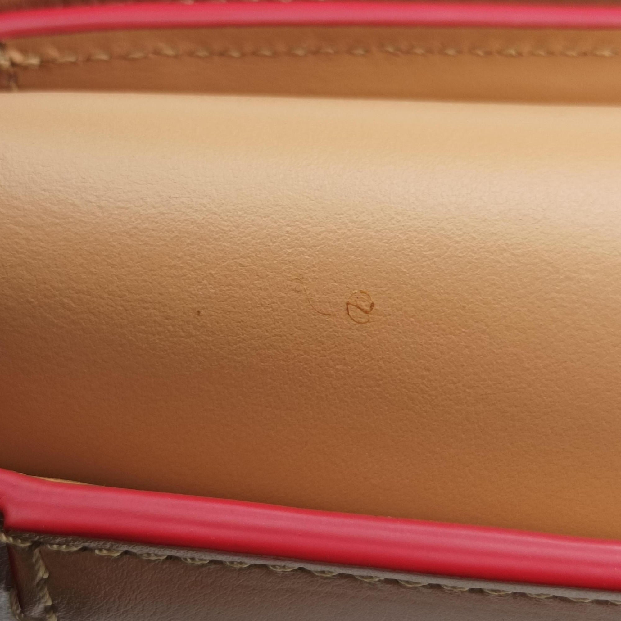 Pre-owned Christian Louboutin Night Tudor Spikes Small Sweet Charity Camel Leather  shoulderbag | stylenewstar