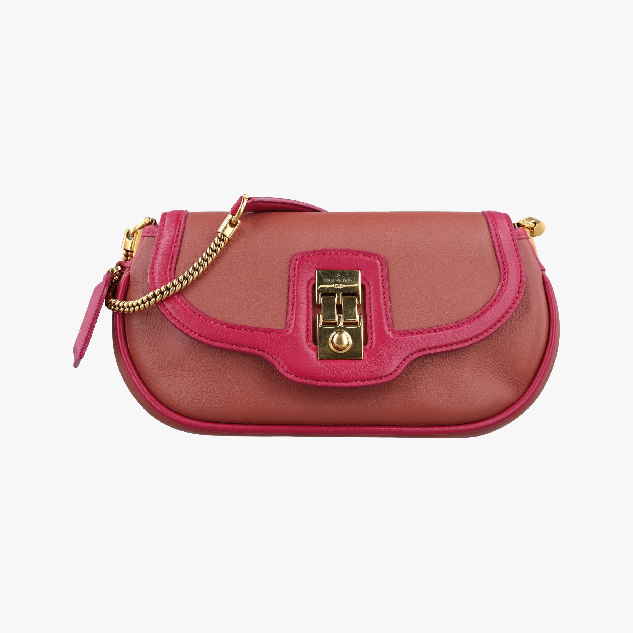 Pre-owned Louis Vuitton Art Deco Baguette Terre Calfskin Leather  shoulderbag | stylenewstar