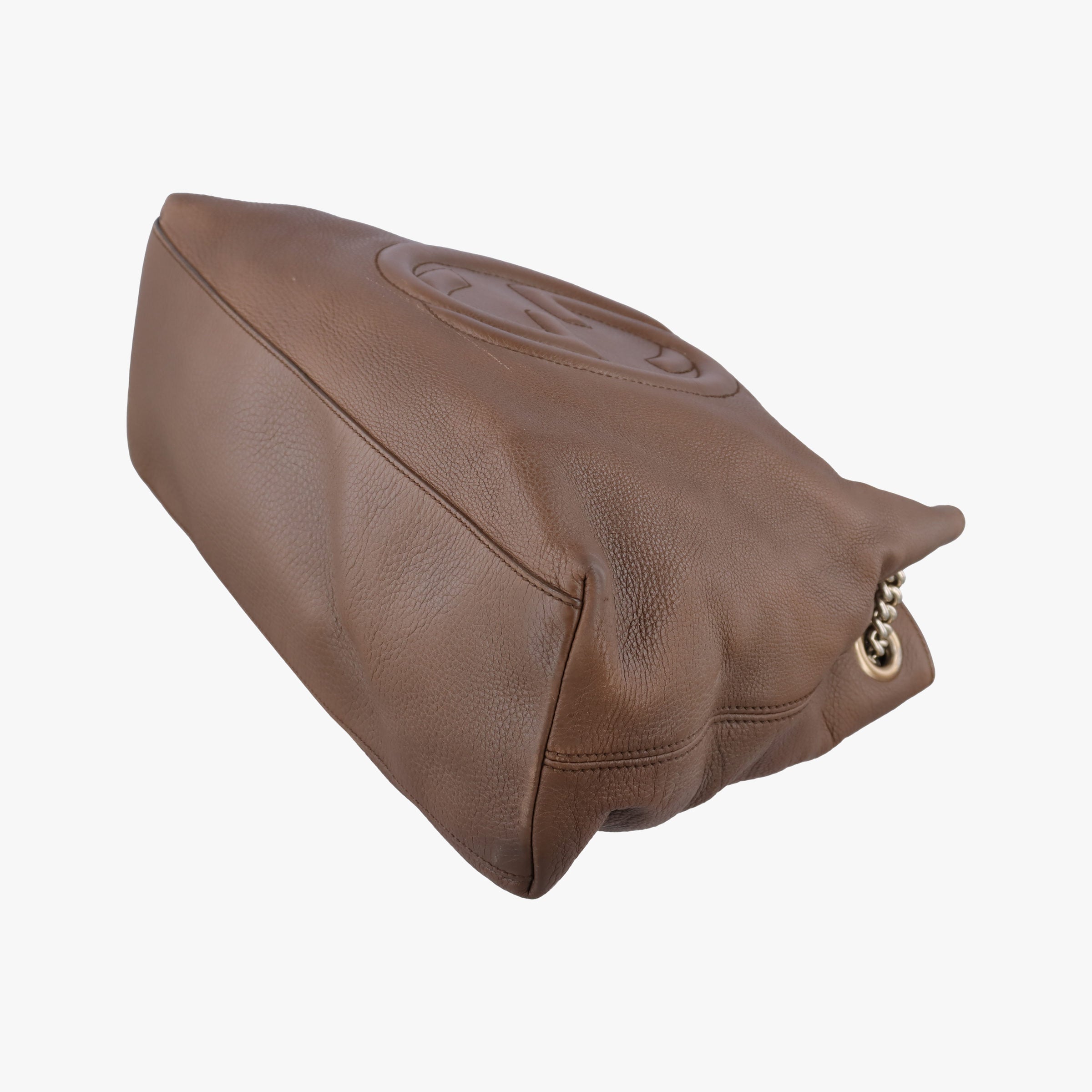 Pre-owned Gucci Soho Brown leather 308982 shoulderbag | stylenewstar