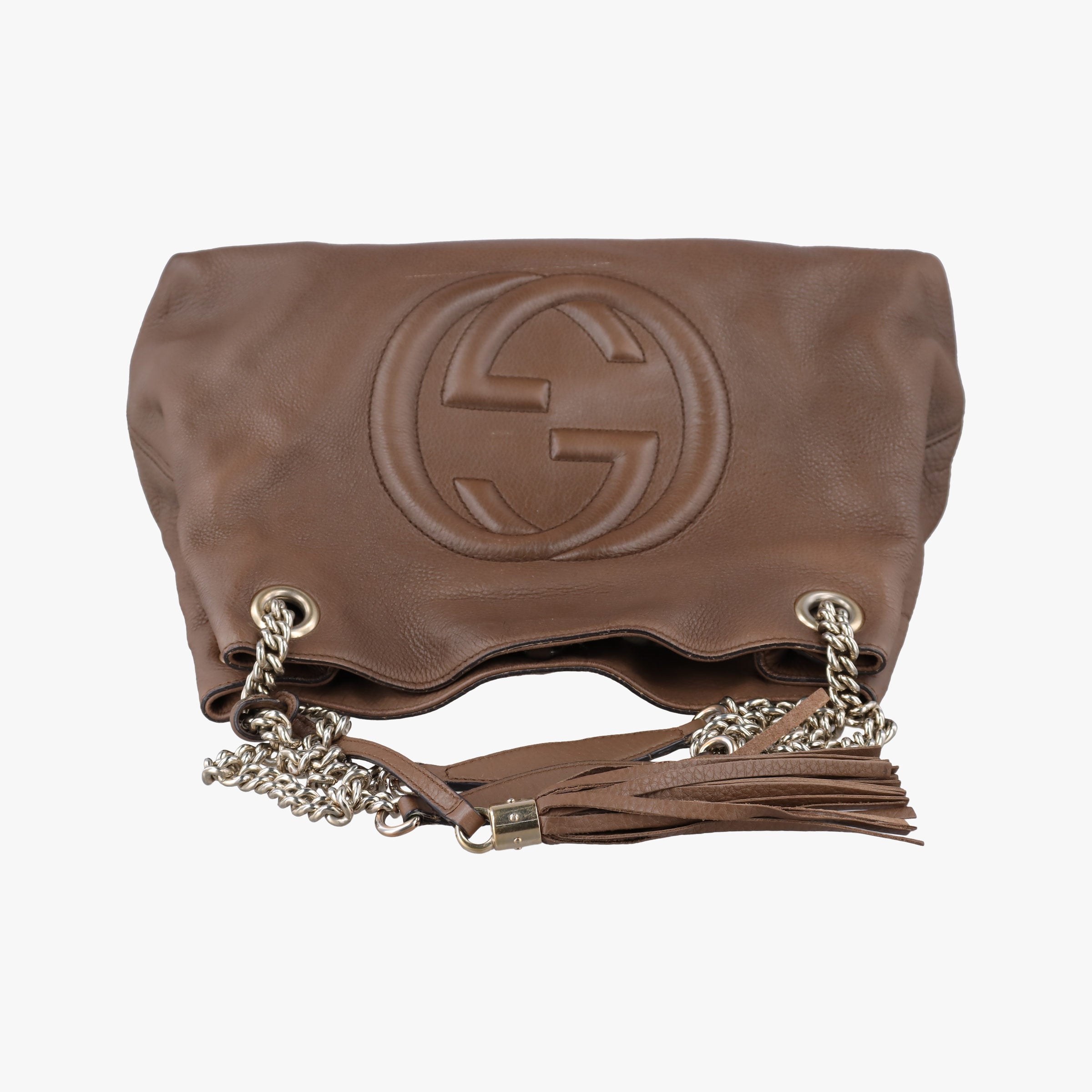 Pre-owned Gucci Soho Brown leather 308982 shoulderbag | stylenewstar